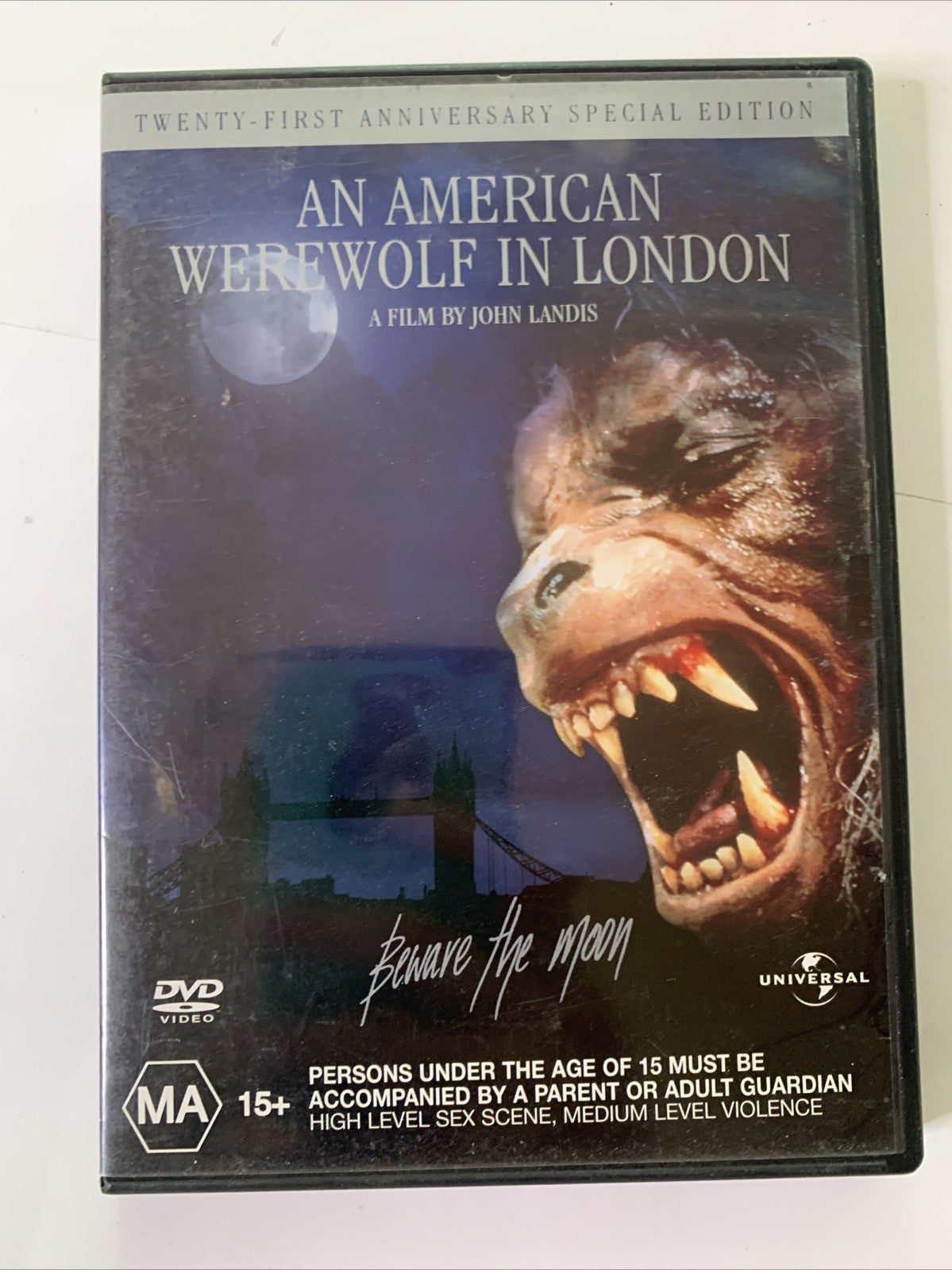 An American Werewolf In London (DVD, 1981) David Naughton  Region 4 &2