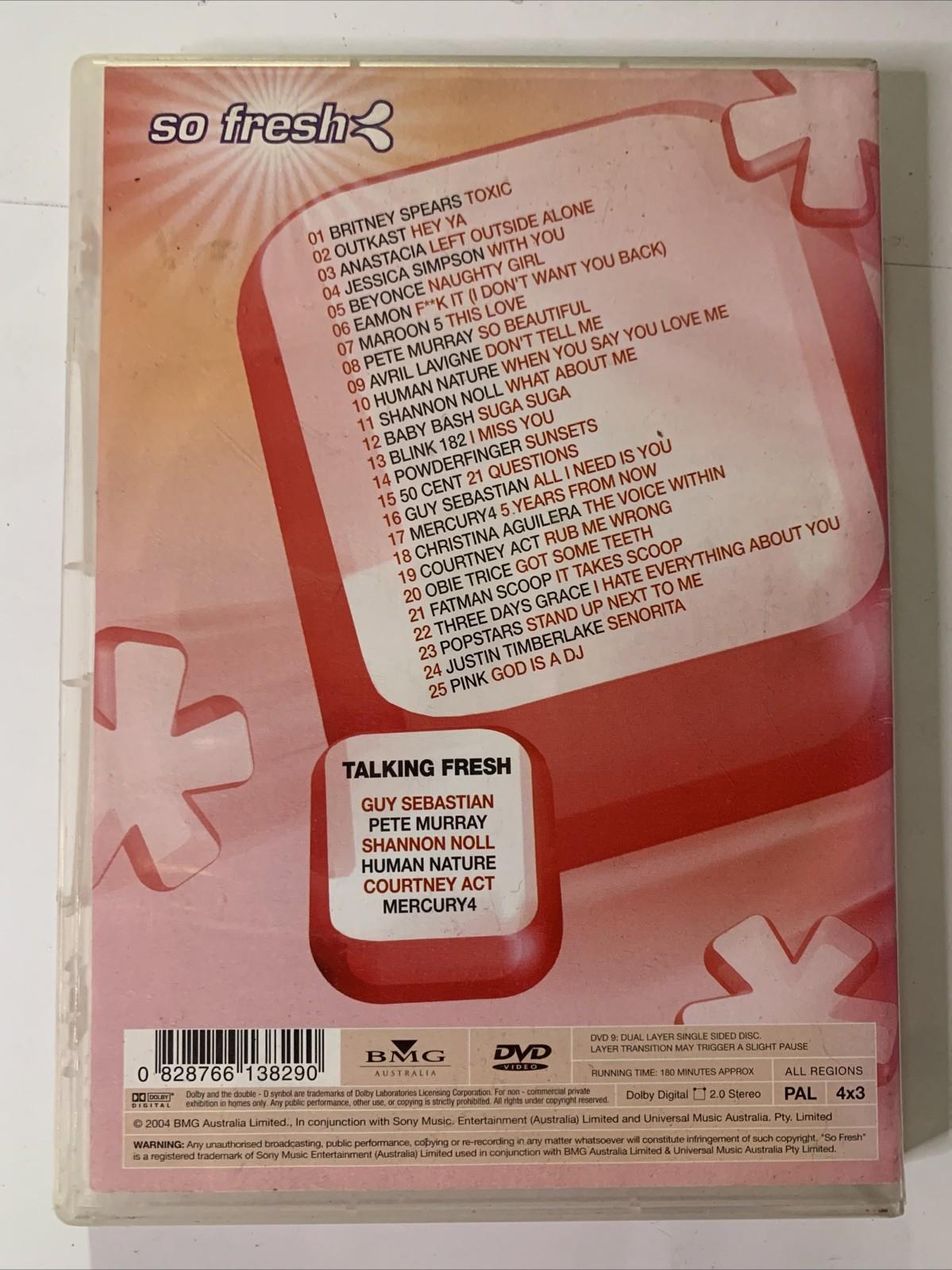 So Fresh 2004 : Volume 1 (DVD, 2004) All Regions