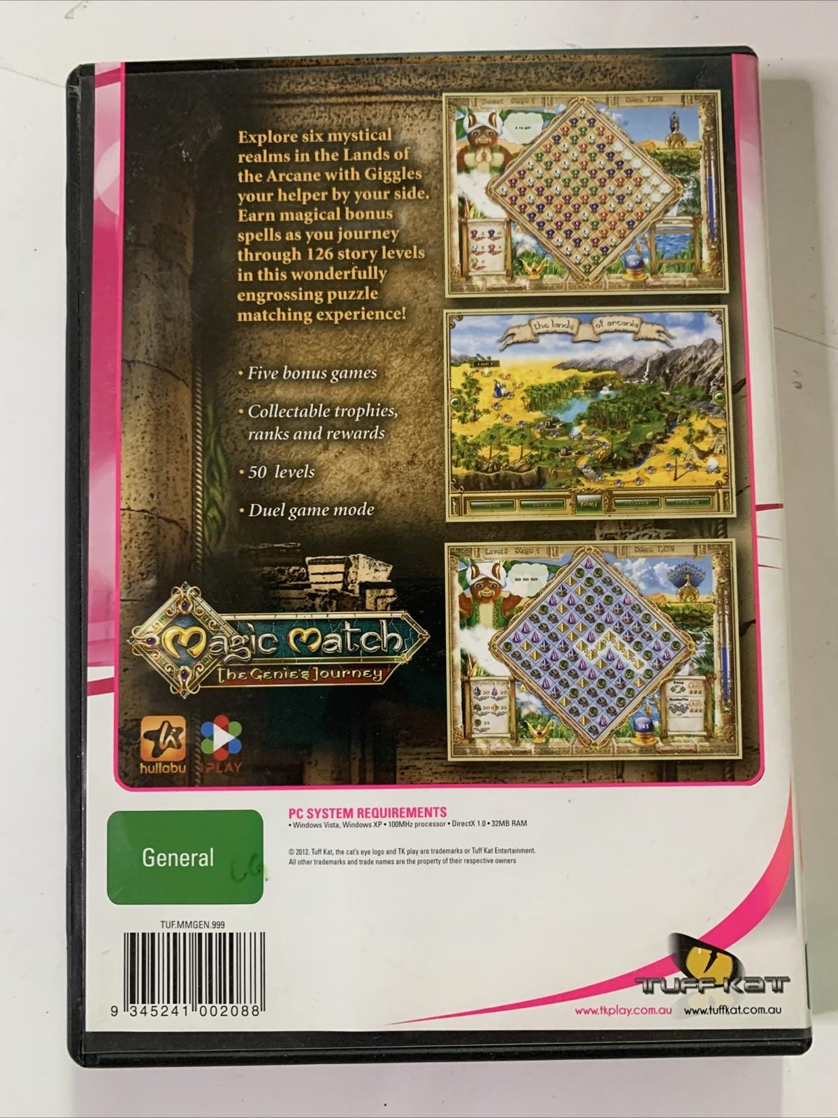 Magic Match: The Genies Journey PC CD-ROM Windows Puzzle Game