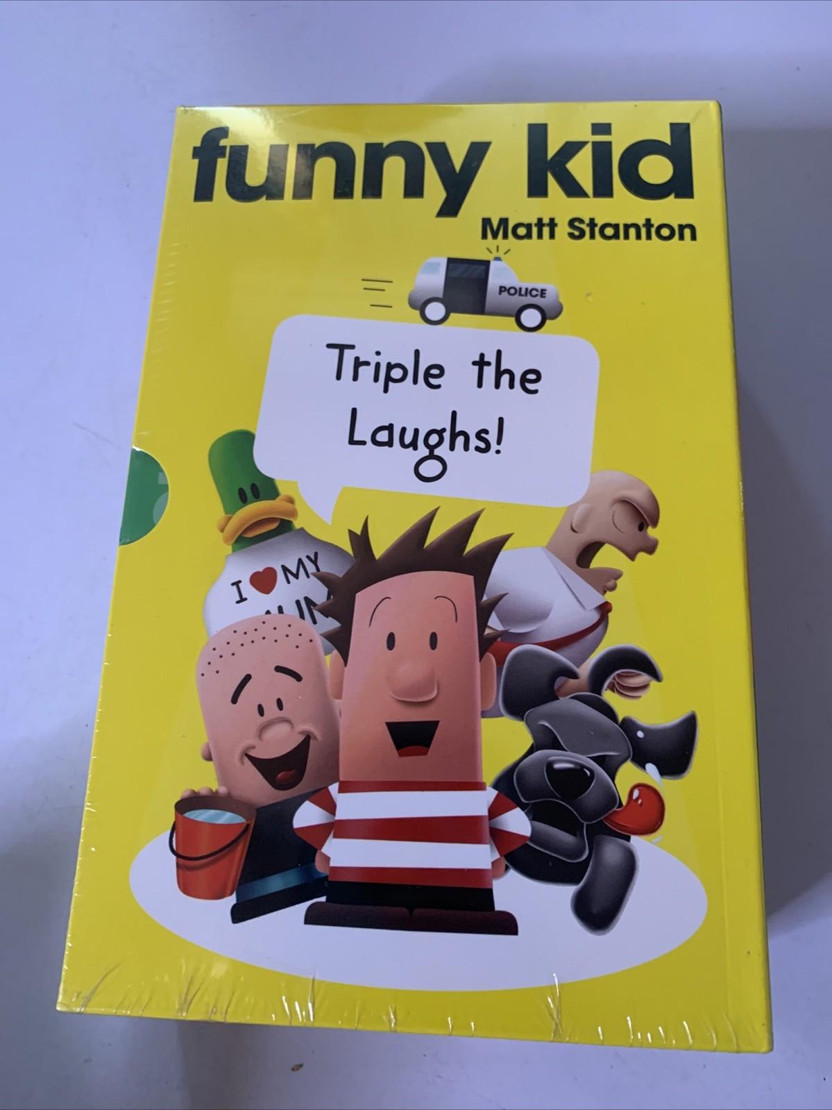 Funny Kid Triple The Laughs 3 Book Box Set by Matt Stanton NEW Sealed