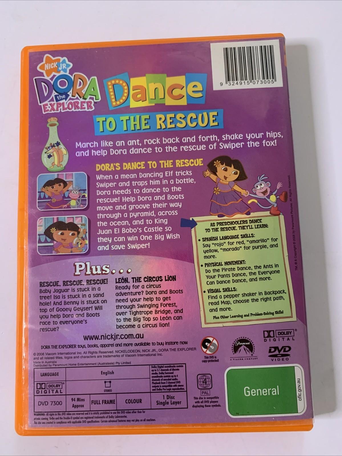 Dora The Explorer: Dance To The Rescue (DVD, 2000) Nickelodeon Region 4