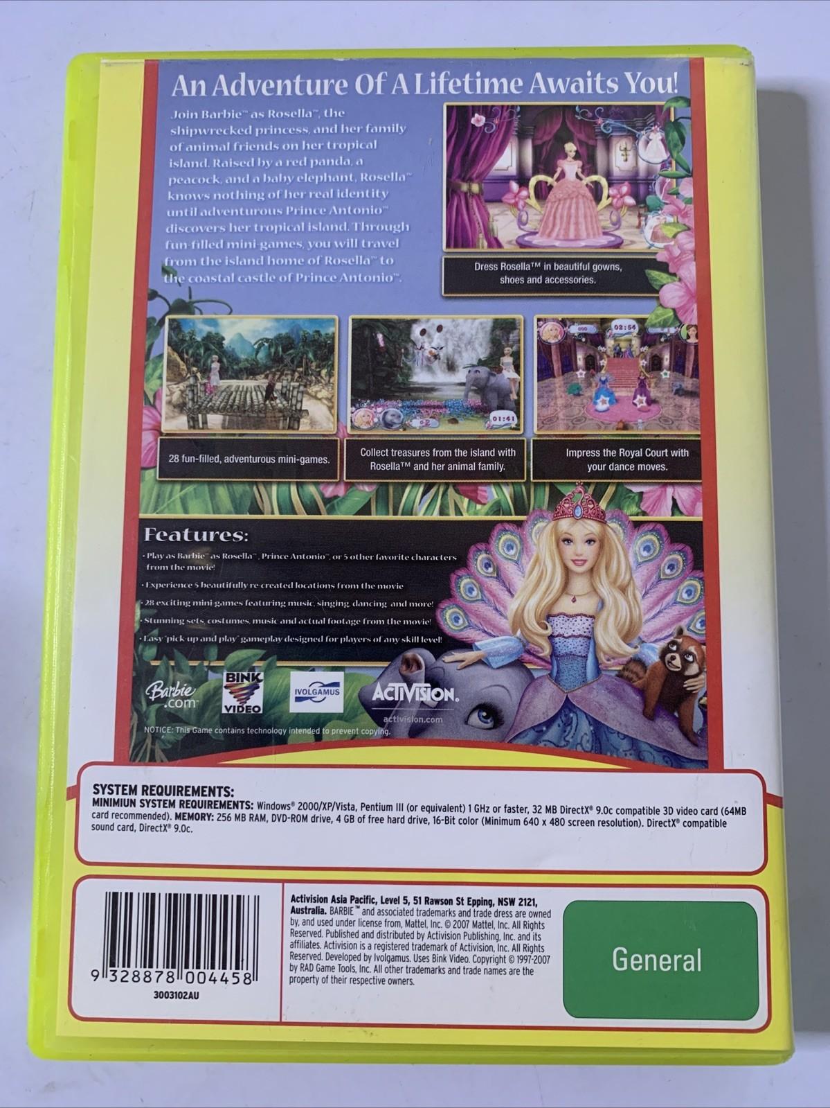 Barbie As The Island Princess PC DVD Windows Activision Game
