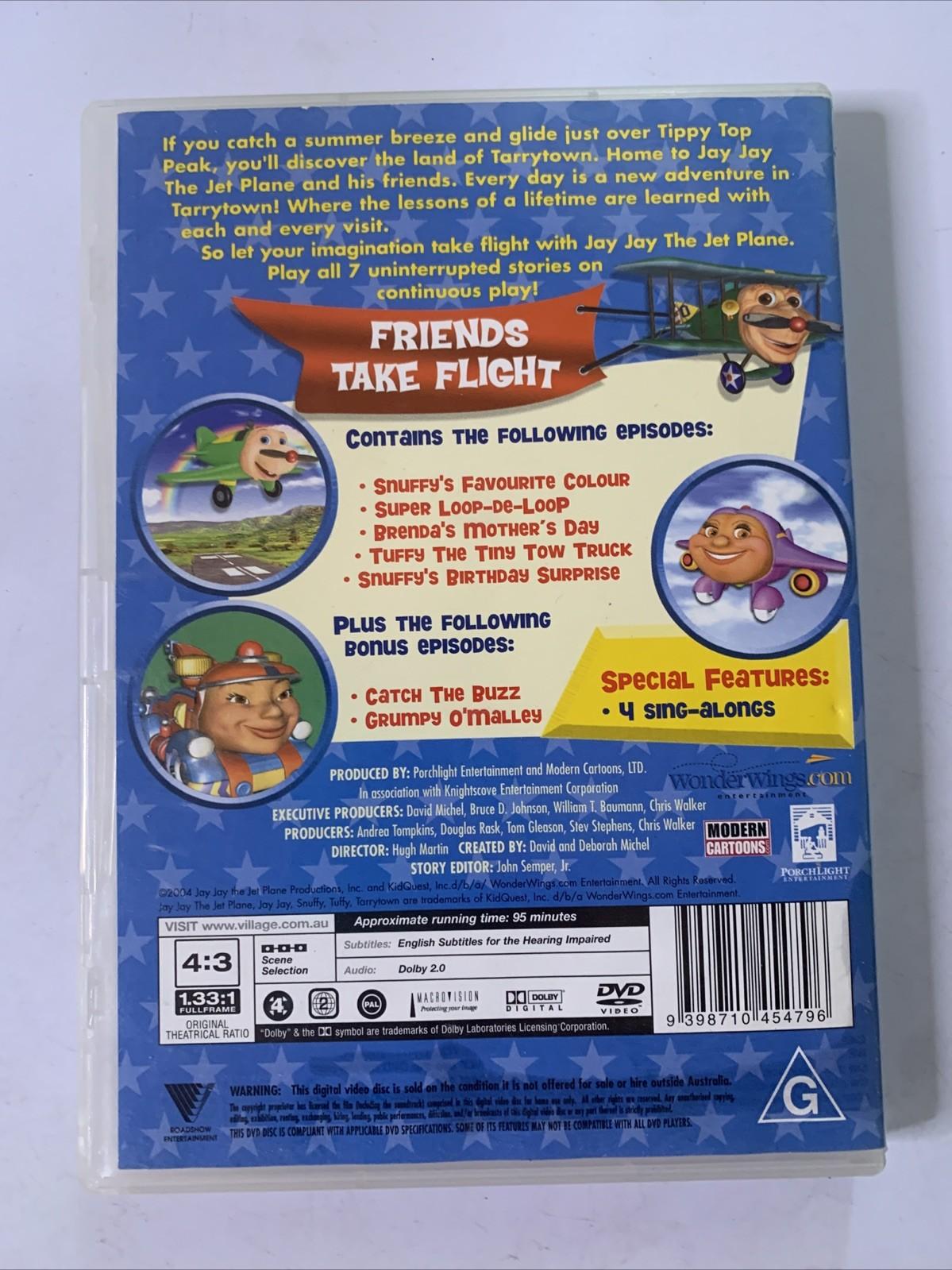 Jay Jay The Jet Plane: Friends Take Flight (DVD, 2001) Animation Region 4 &2