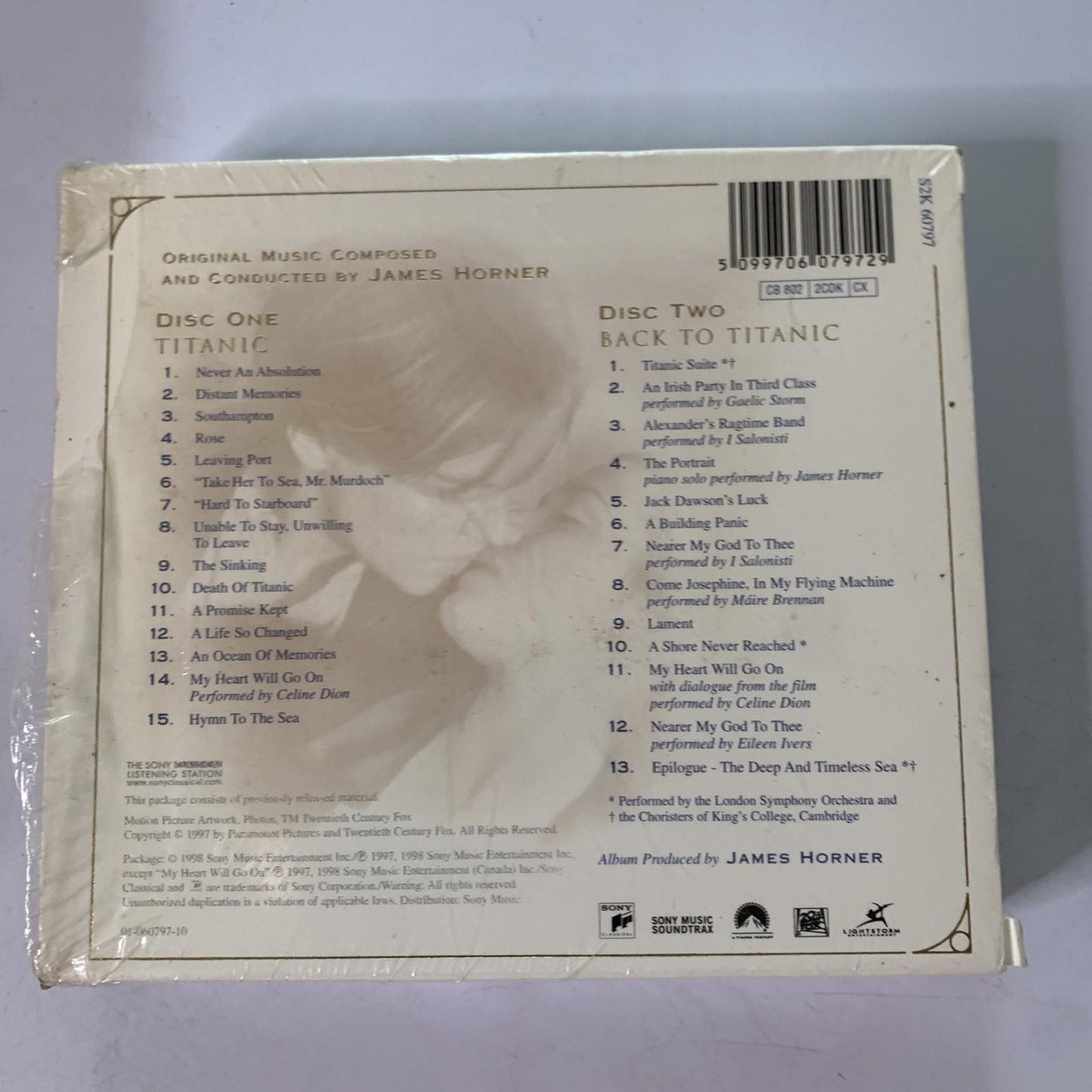 James Horner – Titanic Soundtrack Limited Edition OST (CD, 1998, 2-Discs)