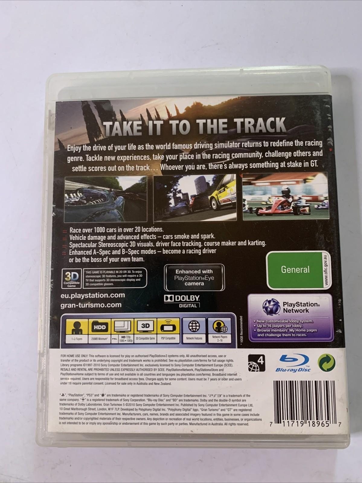 Gran Turismo 5 PS3 Sony PlayStation 3 Car Racing Game