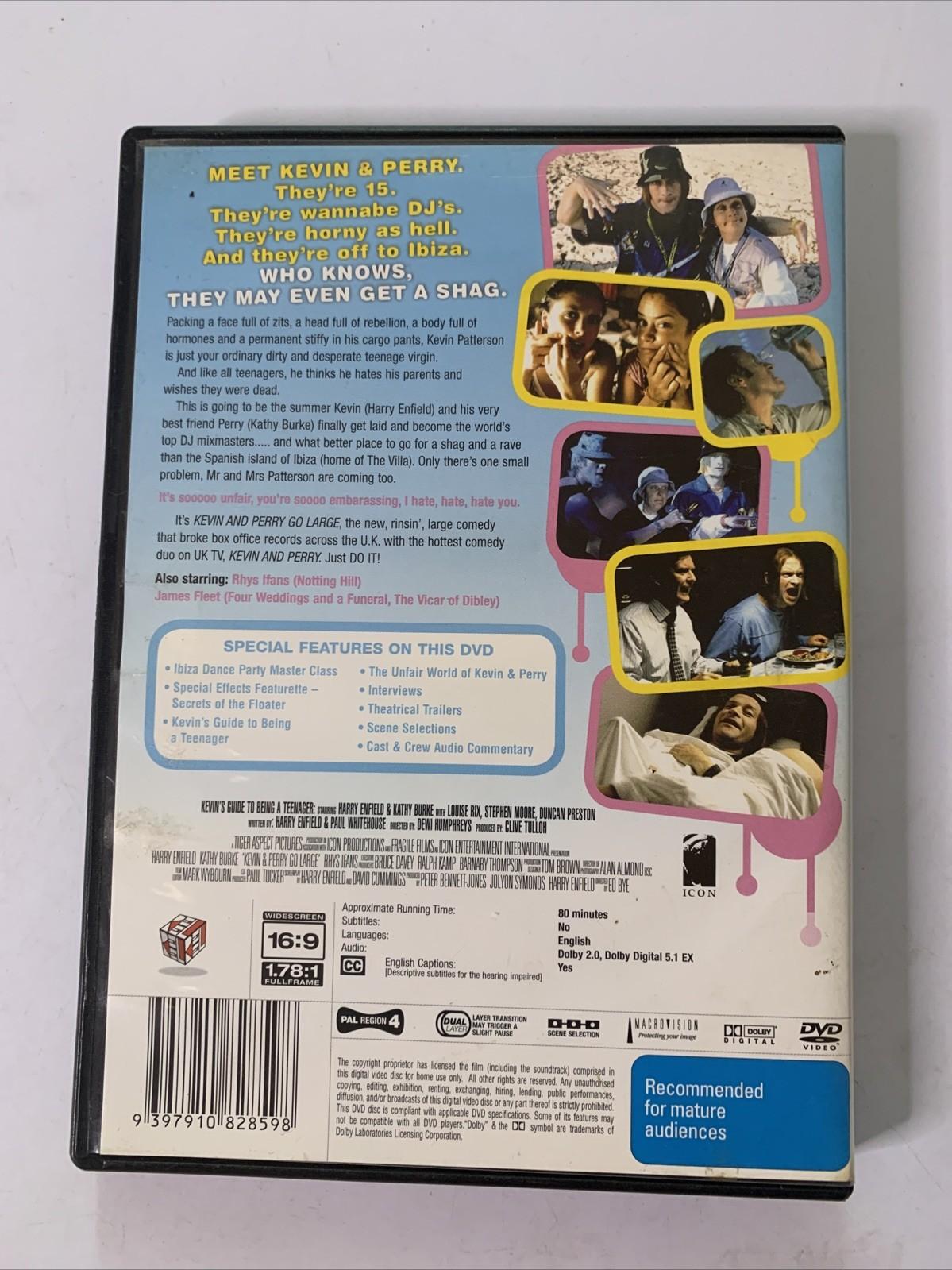 Kevin And Perry Go Large (DVD, 2000) Harry Enfield, Kathy Burke  Region 4