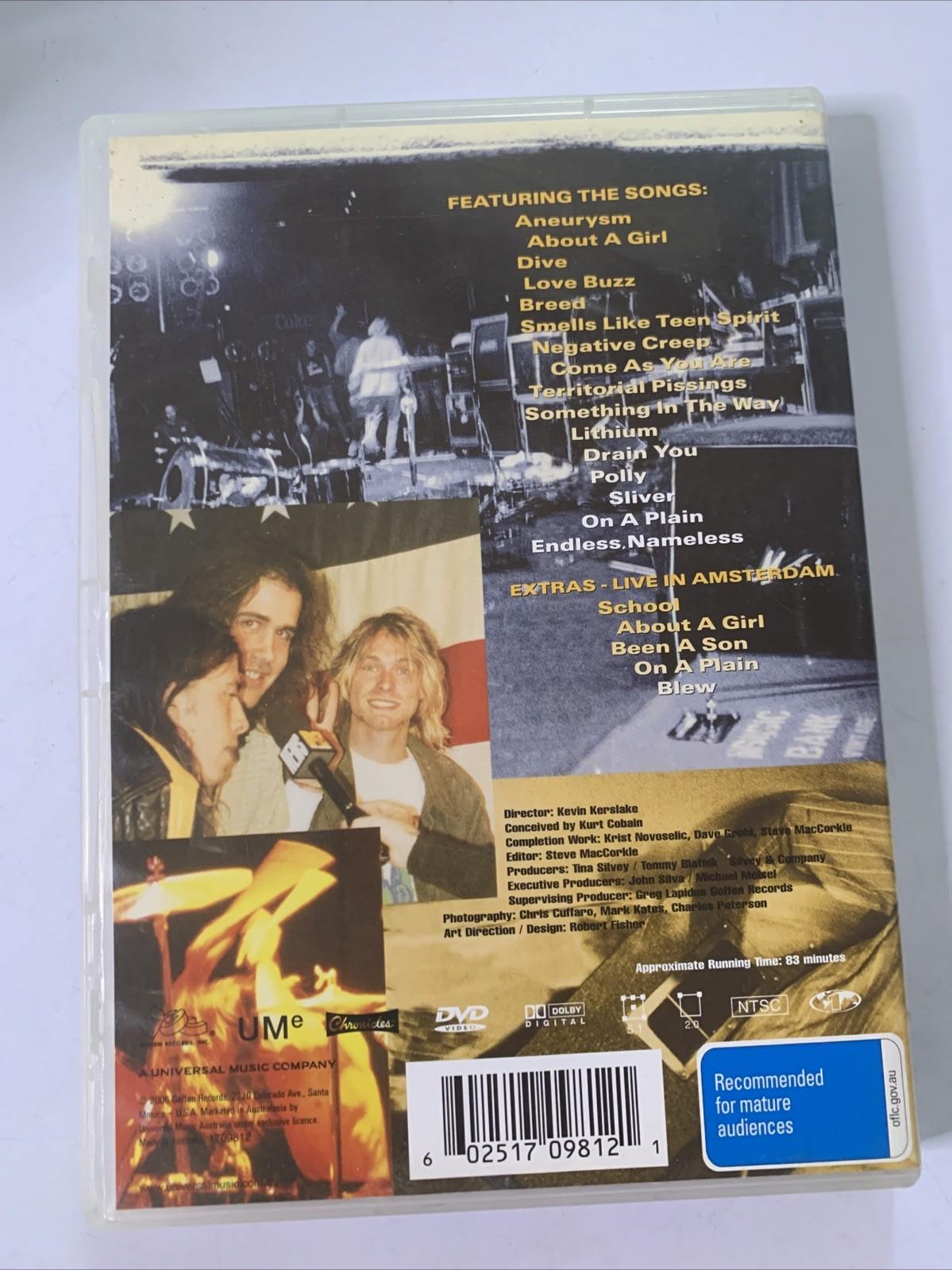 Nirvana – Live! Tonight! Sold Out!! (DVD, 2006) All Regions – Retro Unit