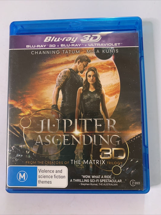 Jupiter Ascending (Blu-ray 3D, 2015, 2-Disc) Channing Tatum, Mila Kunis Region B
