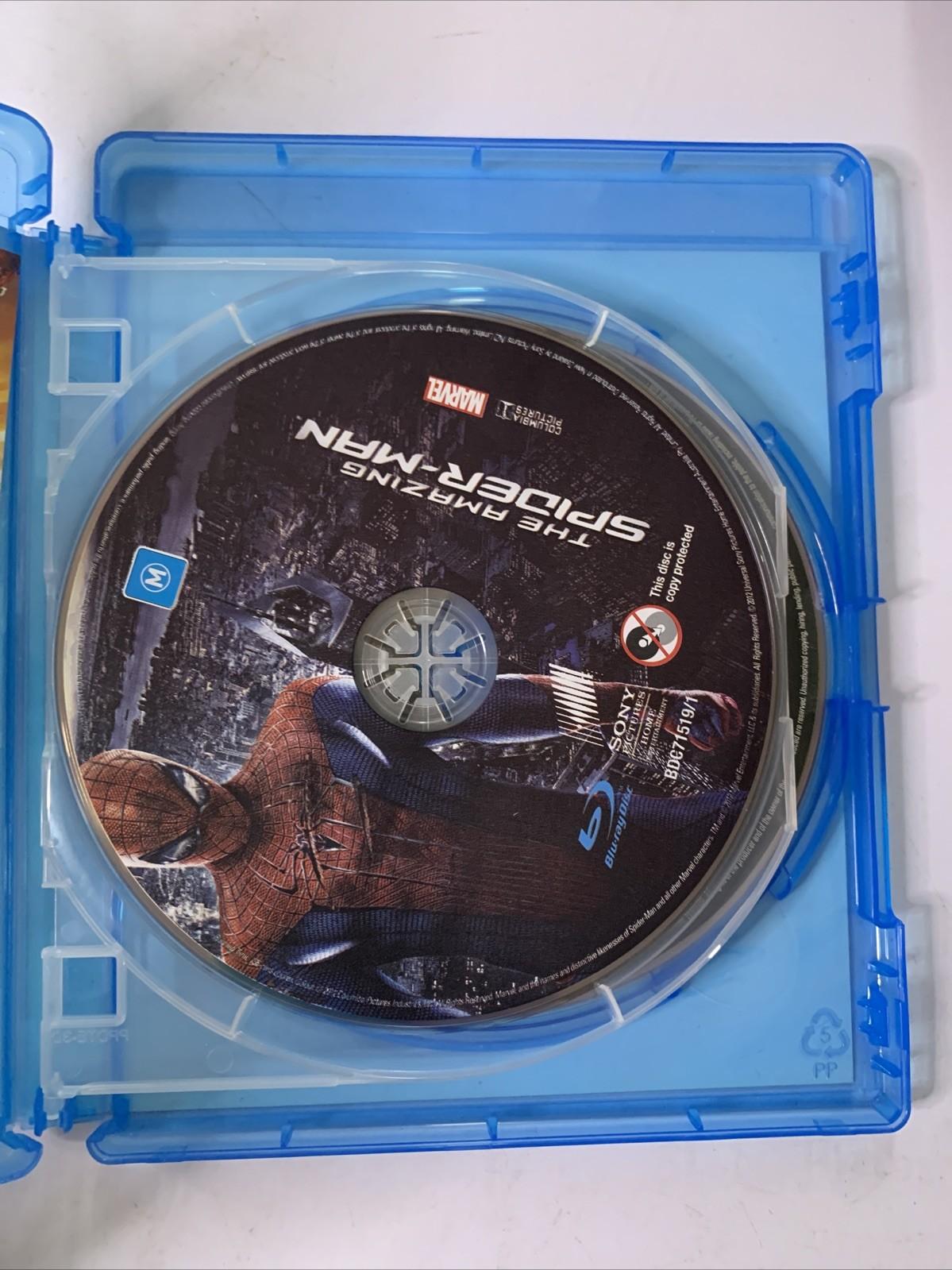 The Amazing Spider-Man (Blu-ray, 2012, 2-Discs) Andrew Garfield All Regions