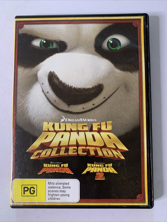 Kung Fu Panda 1 & 2 (DVD, 2012) Jack Black Animation Region 4