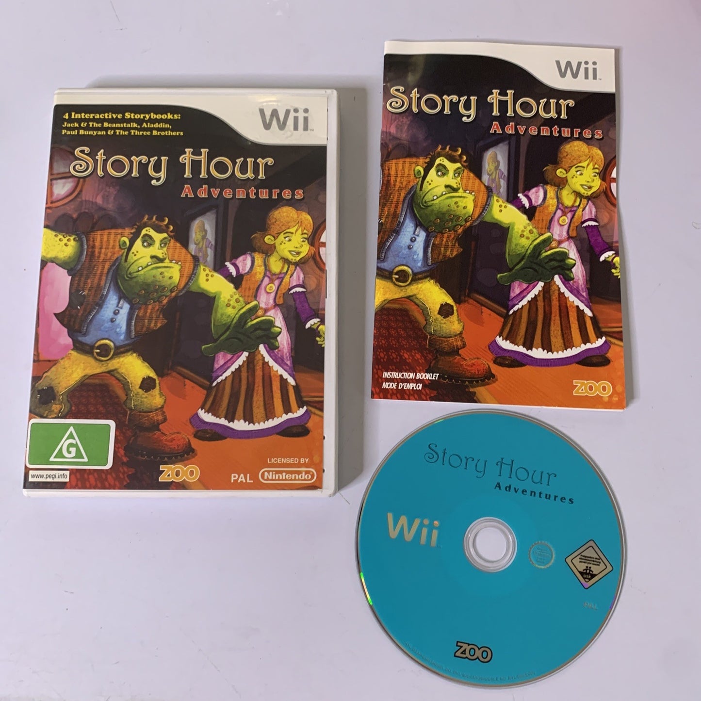 Story Hour Adventures Nintendo Wii PAL 2008 Game Complete