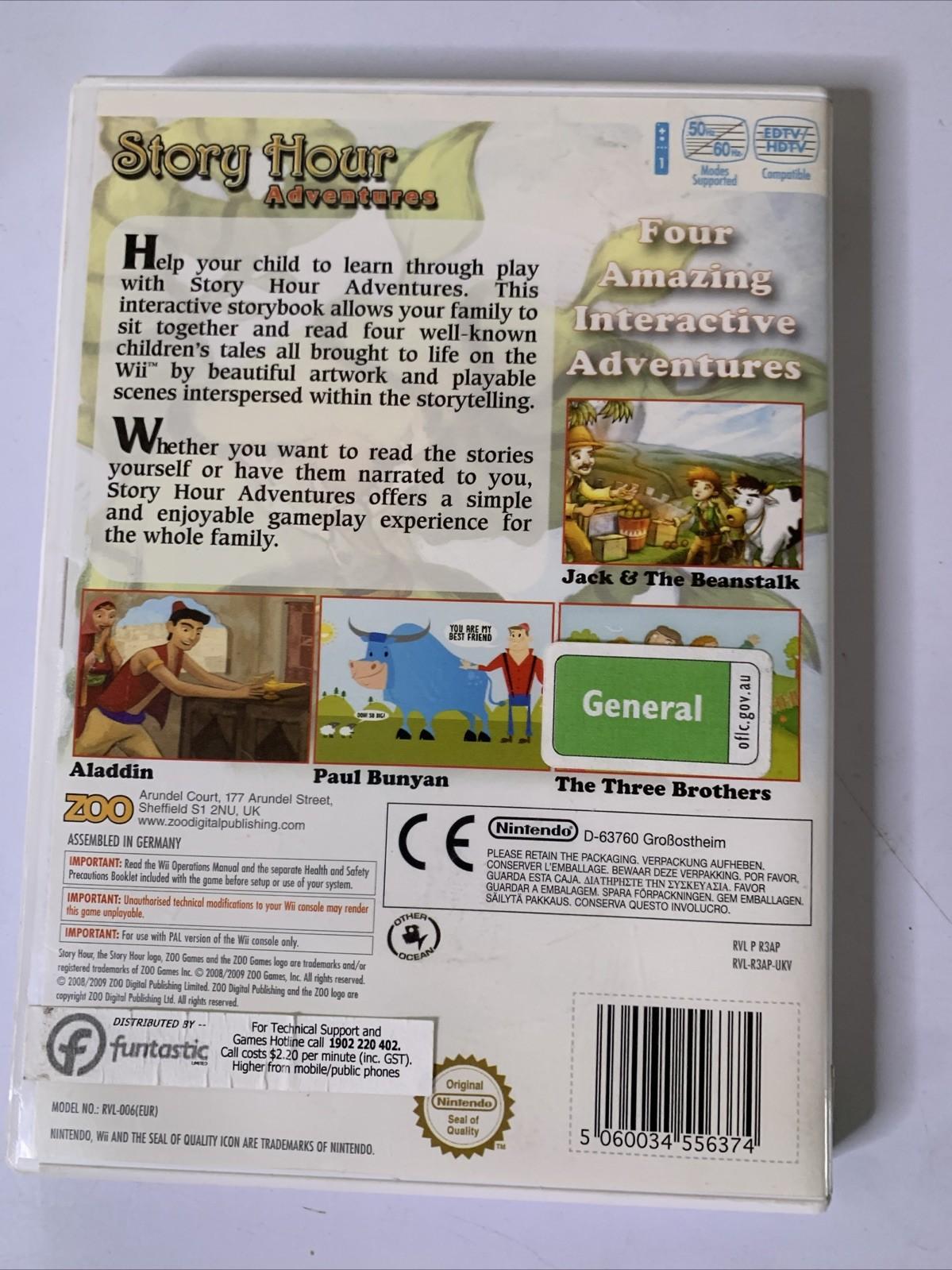 Story Hour Adventures Nintendo Wii PAL 2008 Game Complete