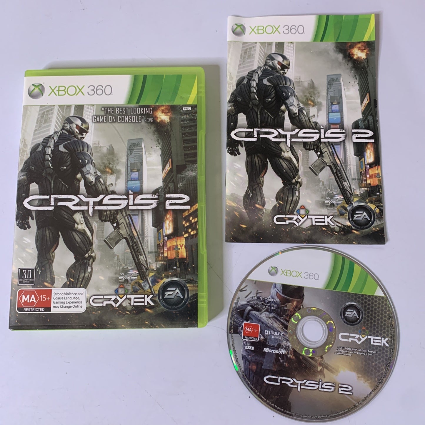 Crysis 2 Microsoft XBOX 360 PAL Shooter Game Complete