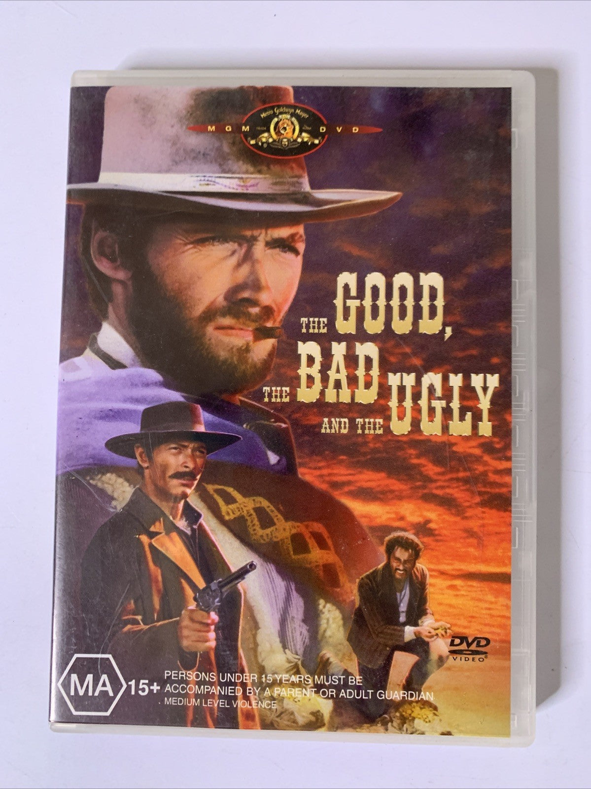 The Good, The Bad and The Ugly (DVD, 1967) Clint Eastwood Region 4