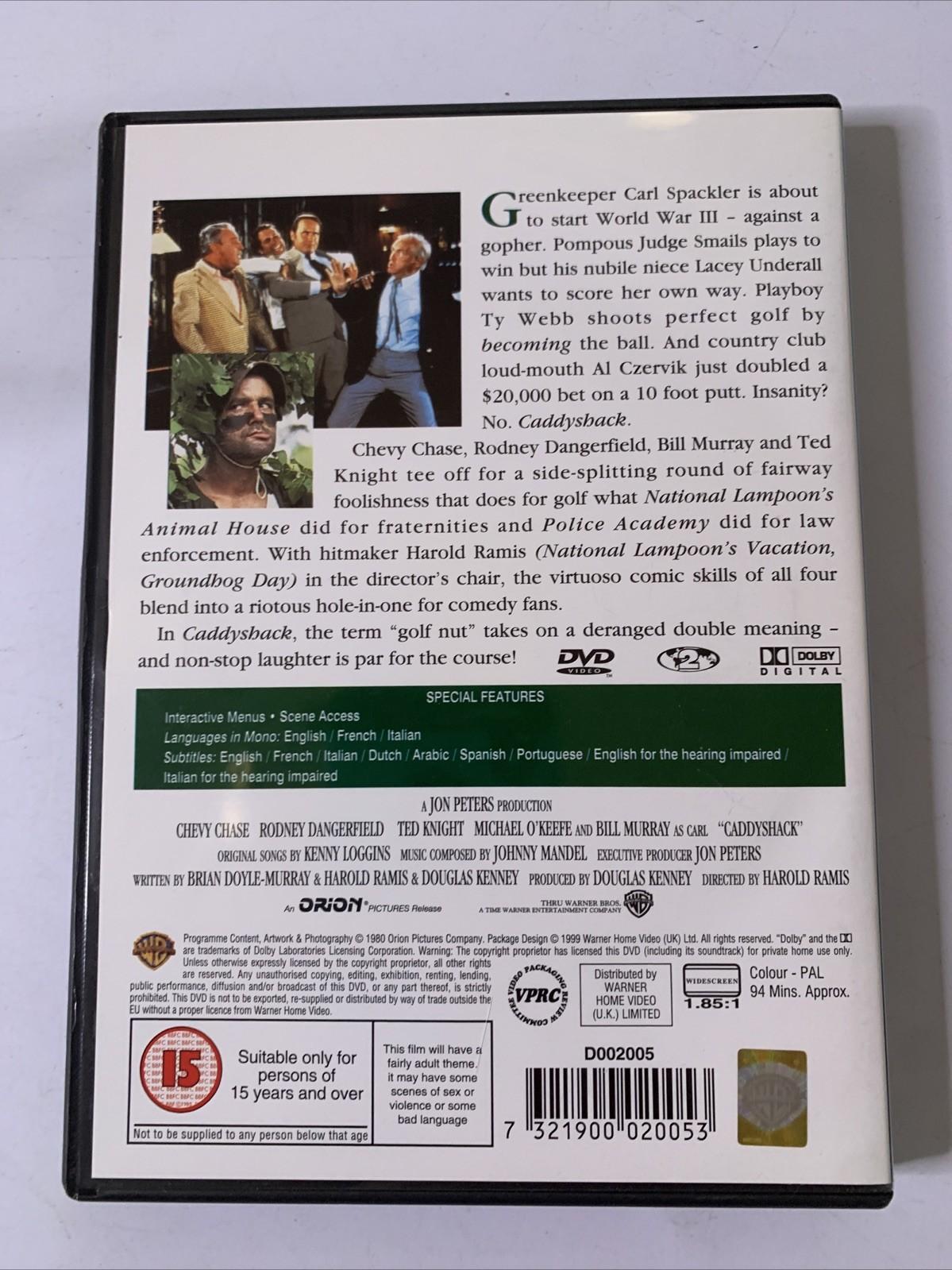 Caddyshack (DVD, 1980) Bill Murray, Chevy Chase, Rodney Dangerfield  Region 4