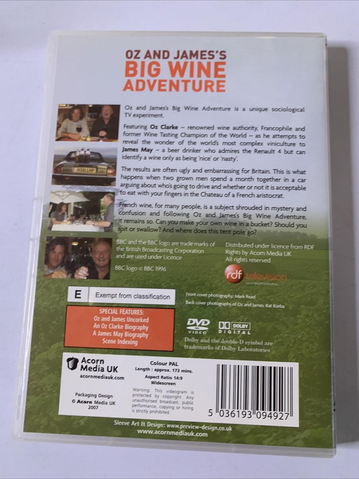 Oz and James's Big Wine Adventure : Series 1 (DVD, 2007) Region 4