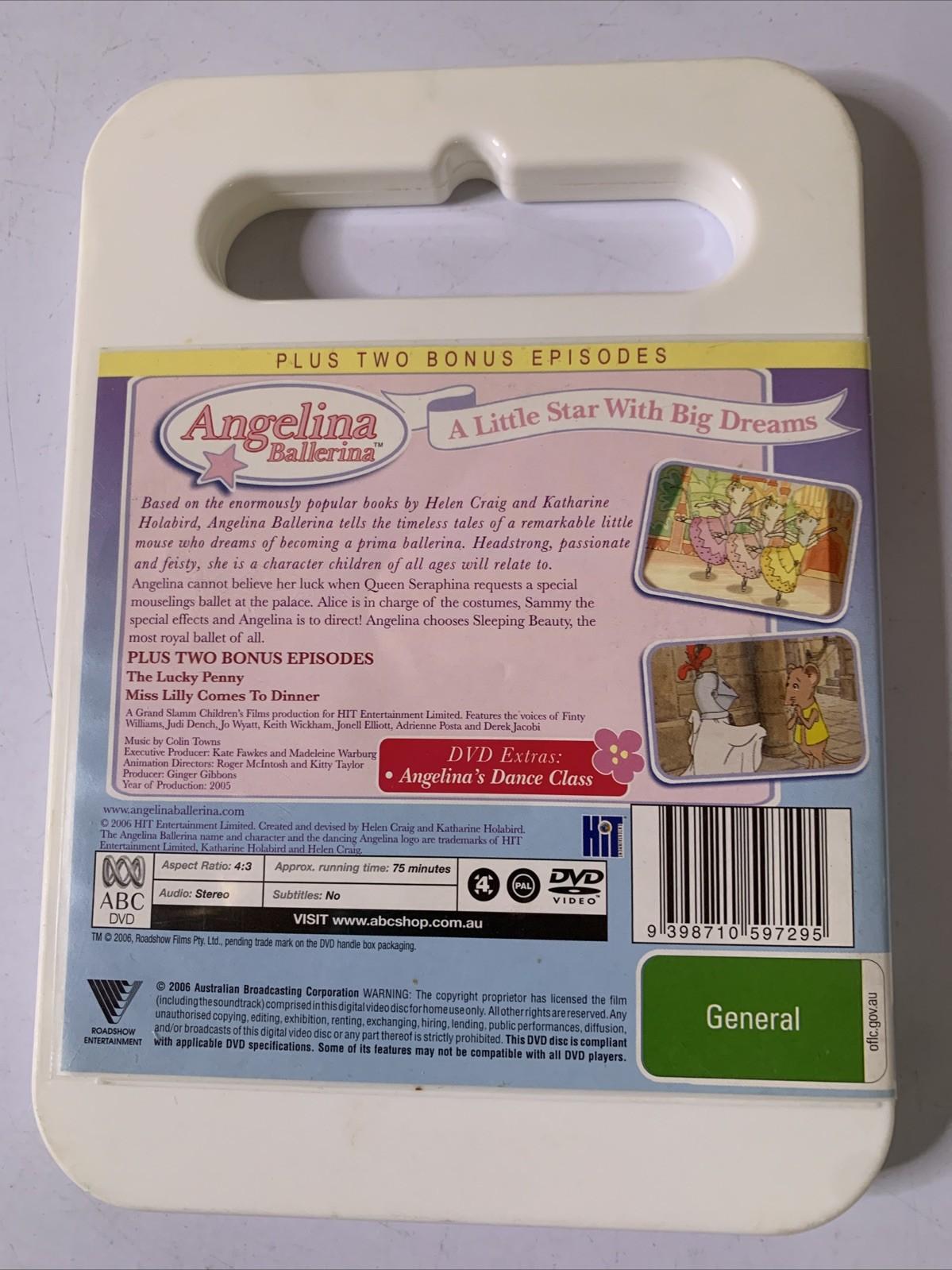 Angelina Ballerina: Princess Dance (DVD, 2001) Animation Region 4