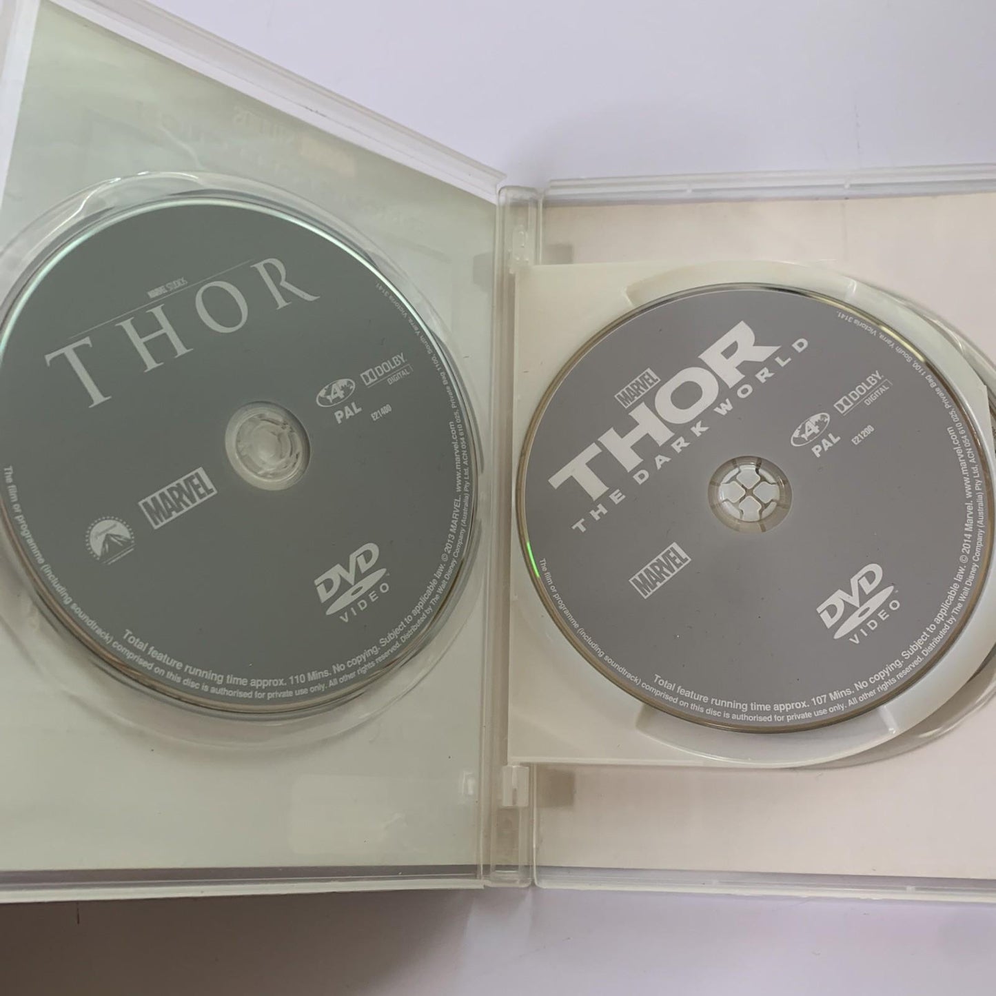 Thor Trilogy : Thor, The Dark World, Ragnorak (DVD, 2018) Region 4