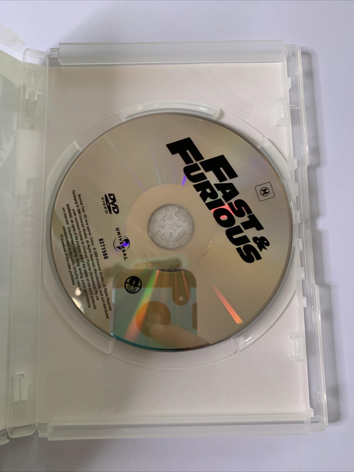 Fast & Furious (DVD, 2009) Paul Walker, Vin Diesel Region 4 &2