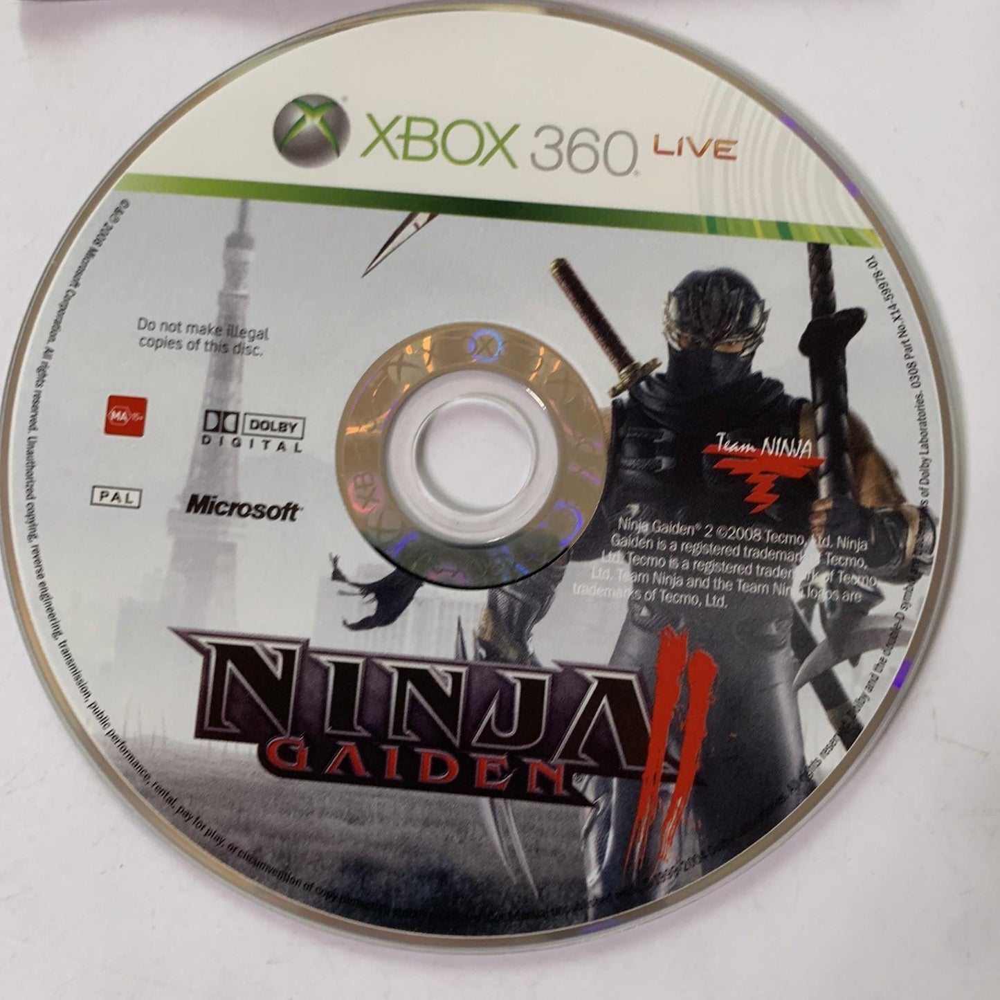 Ninja Gaiden 2 Microsoft XBOX 360 PAL 2008 Action Game Complete