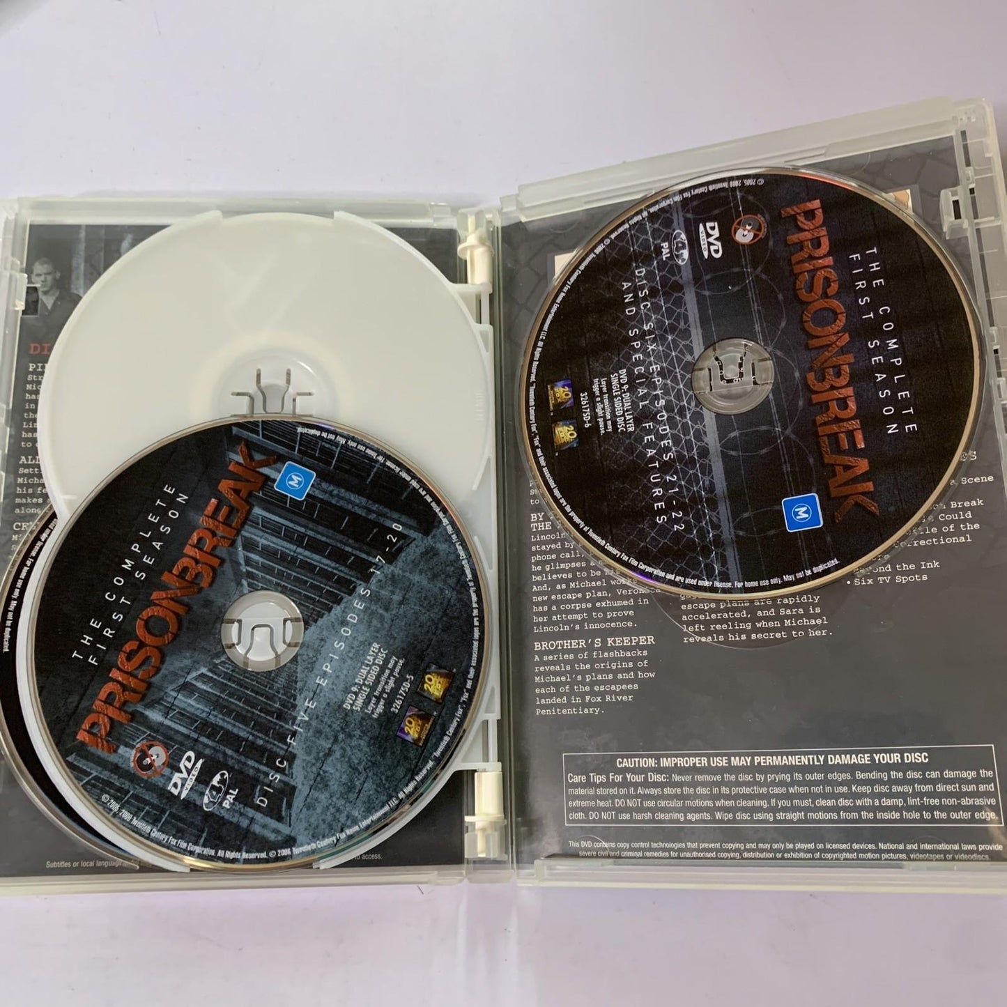 Prison Break : Season 1 (DVD, 2005, 6-Discs) Region 4