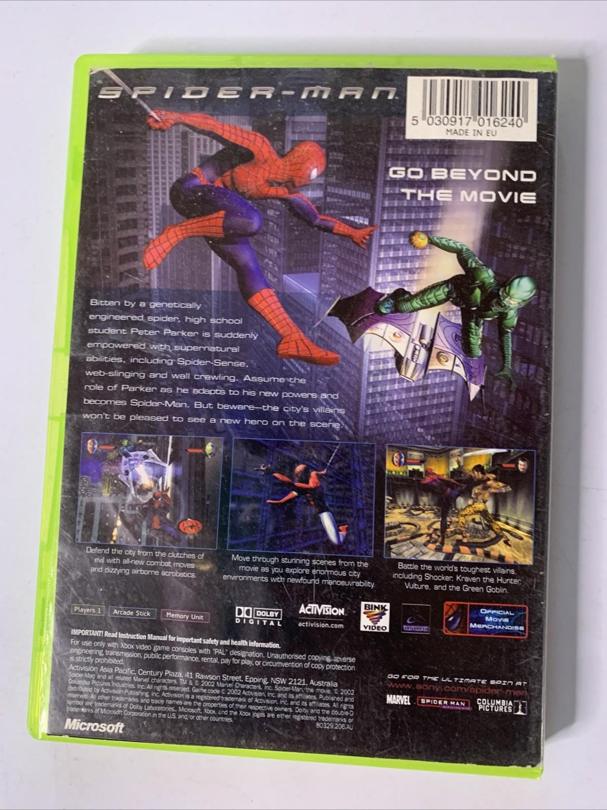 Spider-Man 2002 Microsoft XBOX Original PAL Game