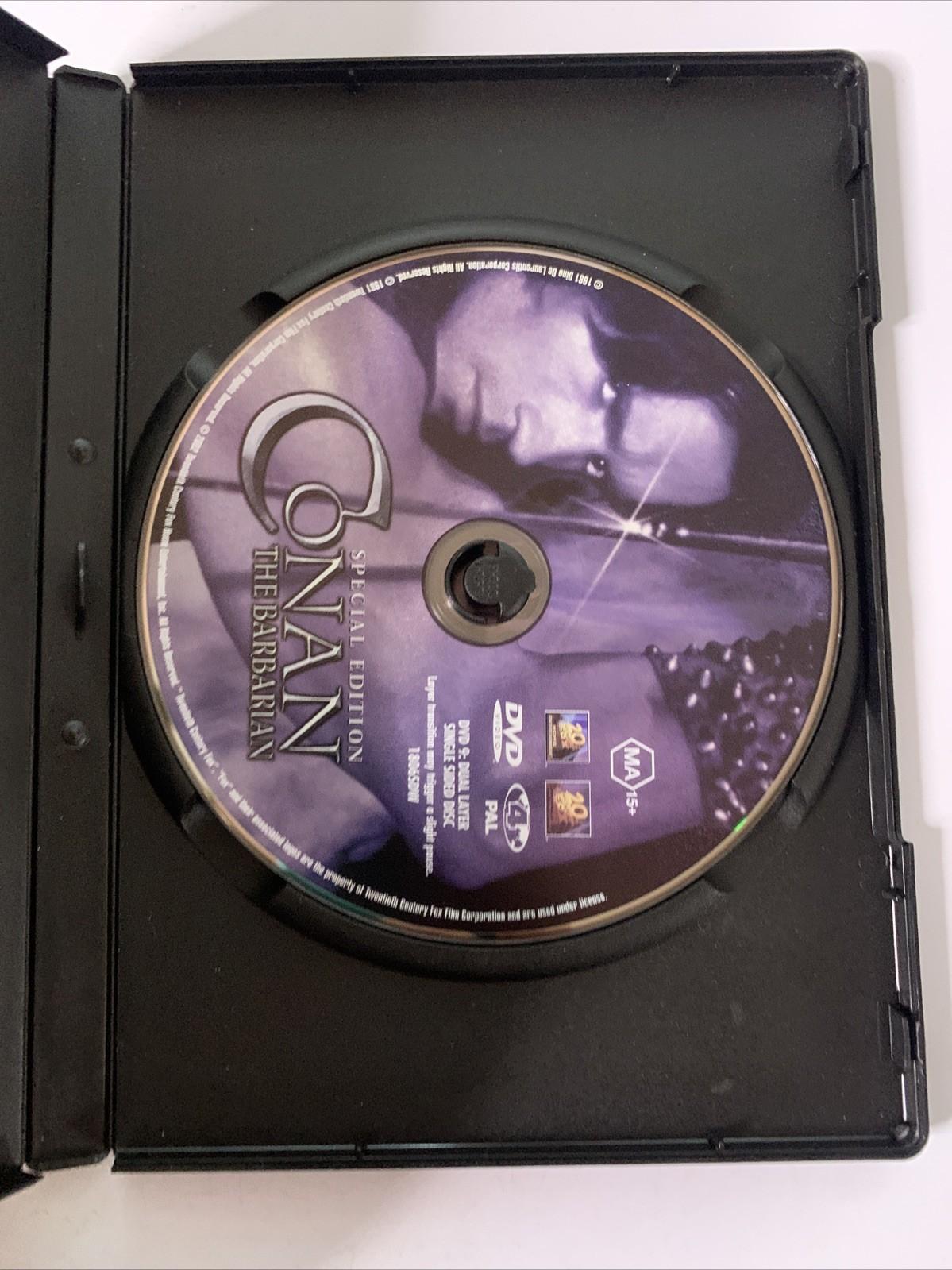 Conan The Barbarian (DVD, 1981) Arnold Schwarzenegger Region 4
