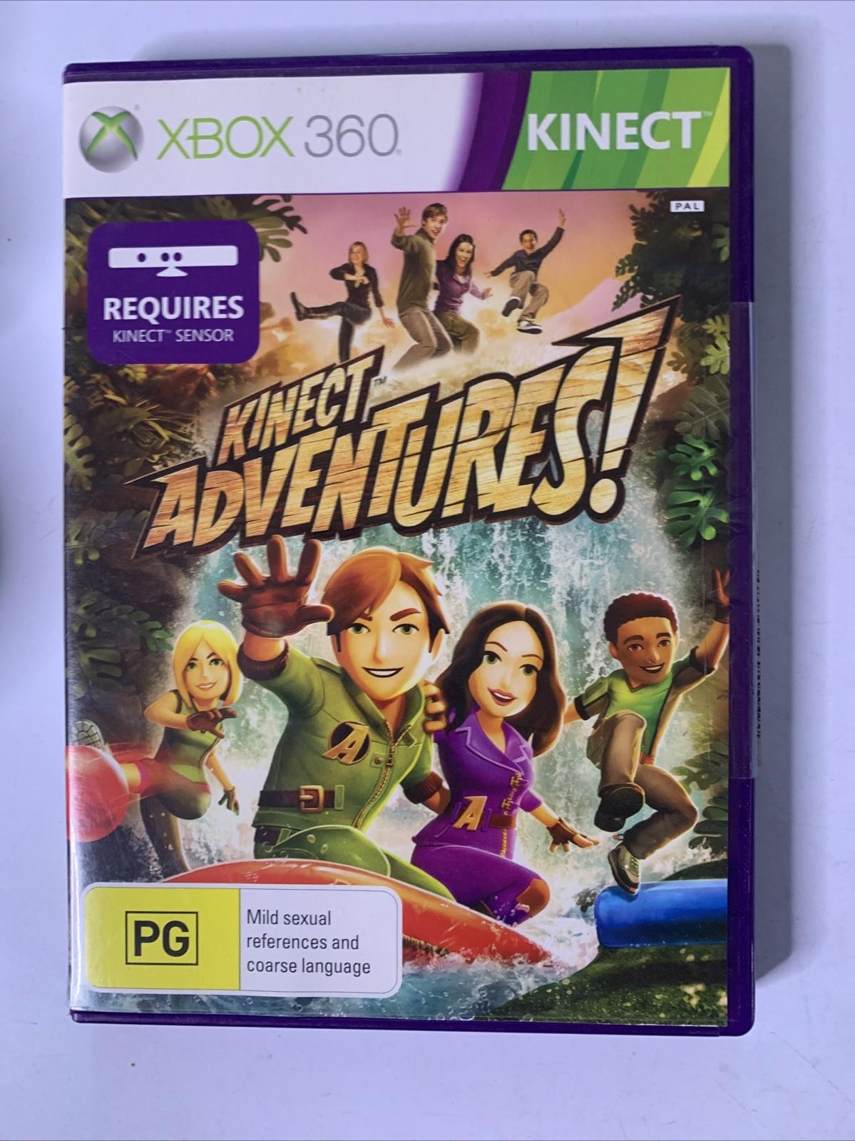 Kinect Adventures PAL Game + Microsoft XBOX 360 Kinect Motion Sensor Camera