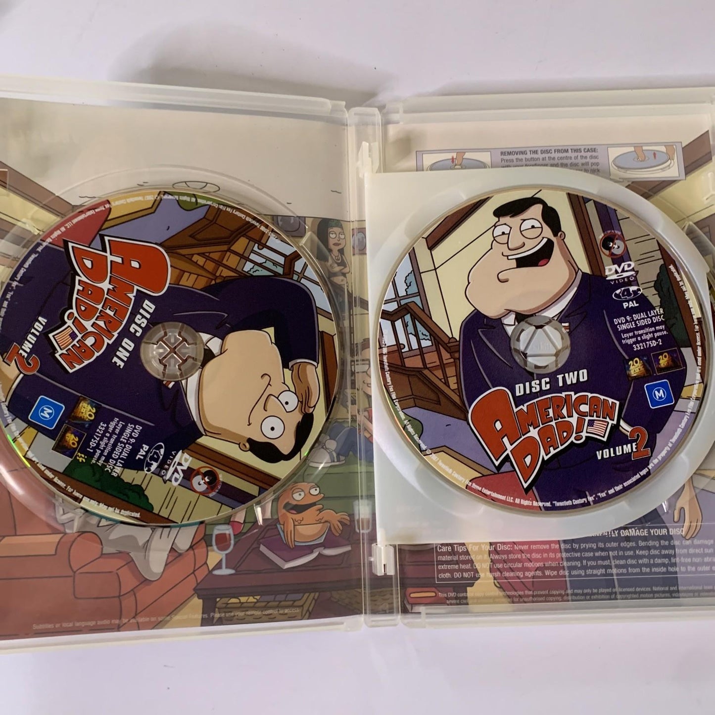 American Dad : Season 2 Uncensored (DVD, 2005, 3-DIscs) Region 4