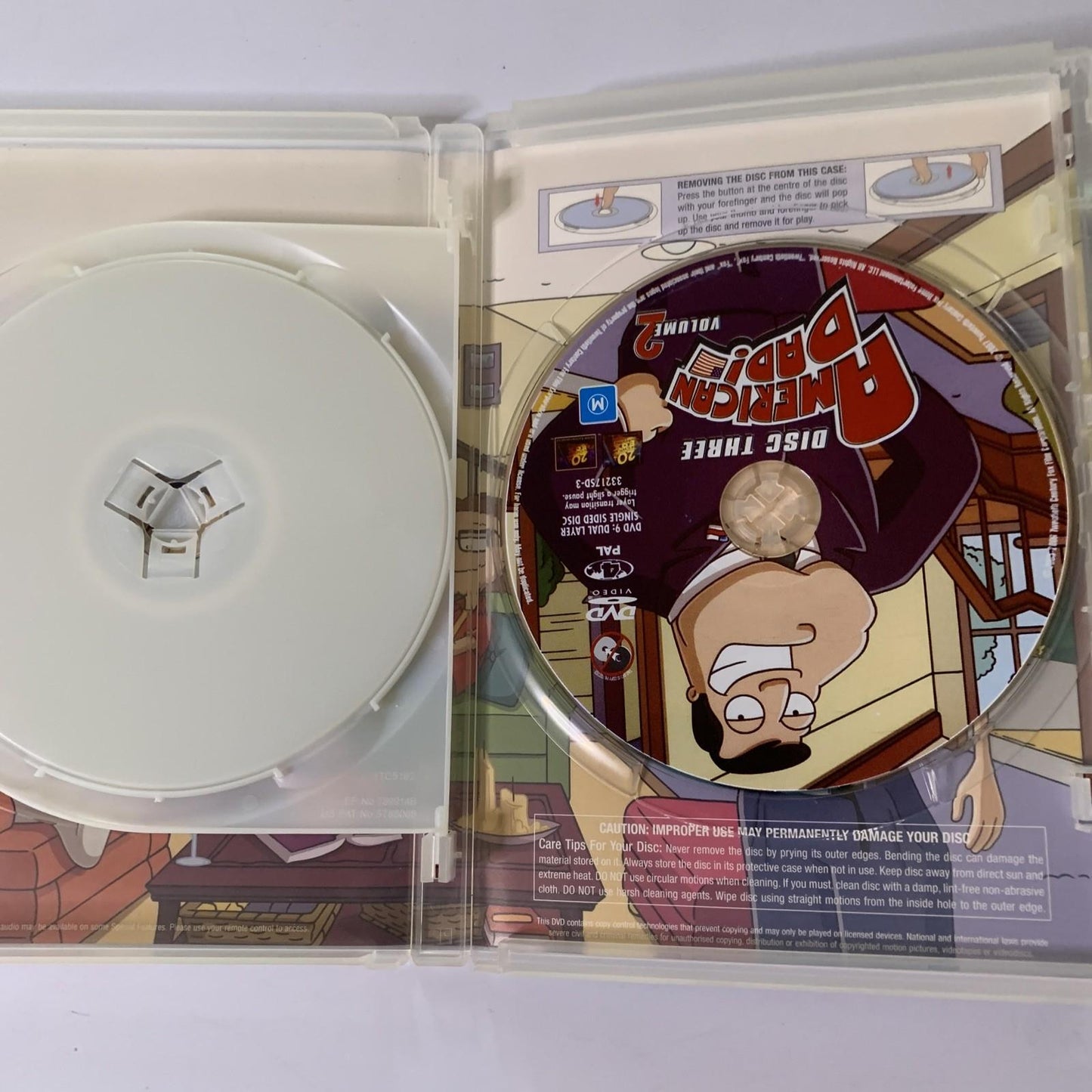 American Dad : Season 2 Uncensored (DVD, 2005, 3-DIscs) Region 4