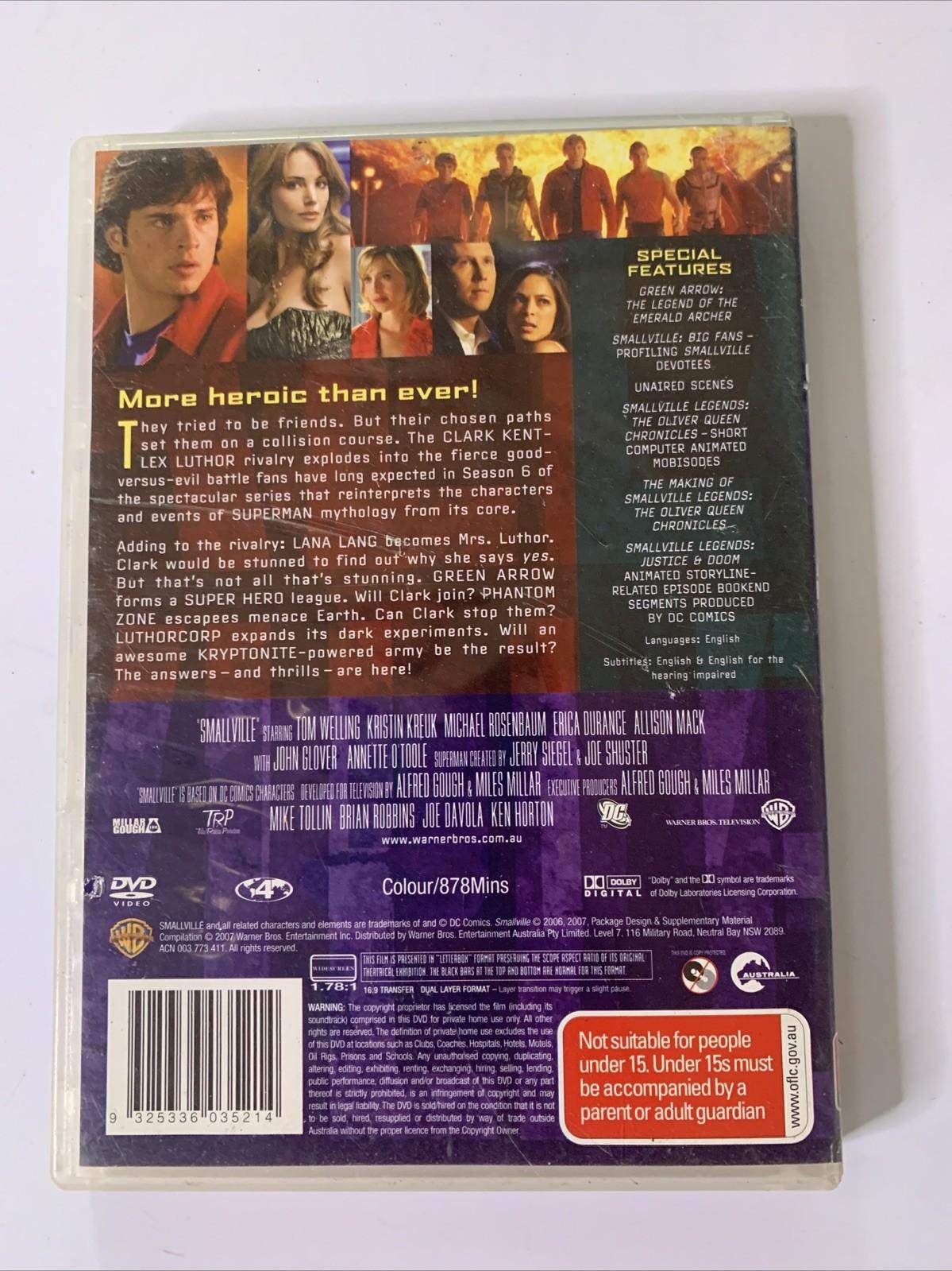 Smallville : Season 6 (DVD, 2006, 6-Discs) Region 4