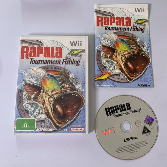 Rapala Tournament Fishing Nintendo Wii PAL 2007 Game Complete