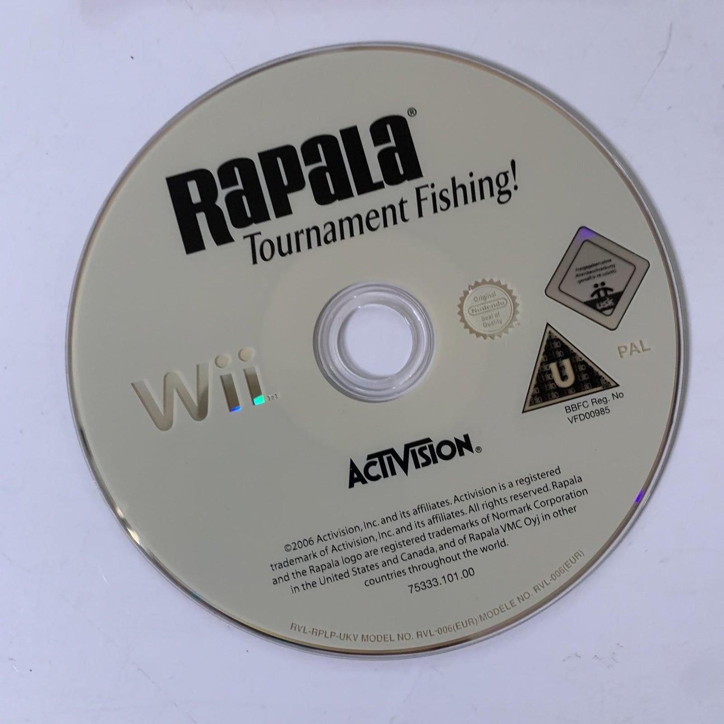 Rapala Tournament Fishing Nintendo Wii PAL 2007 Game Complete