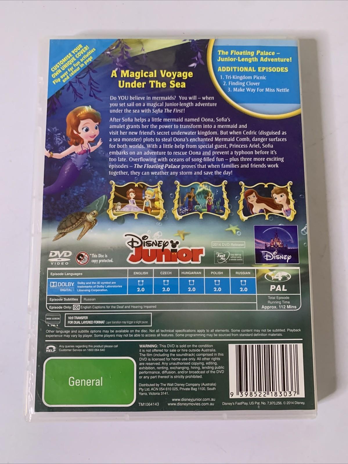 Sofia The First : The Floating Palace (DVD, 2013) Disney Animation Region 4