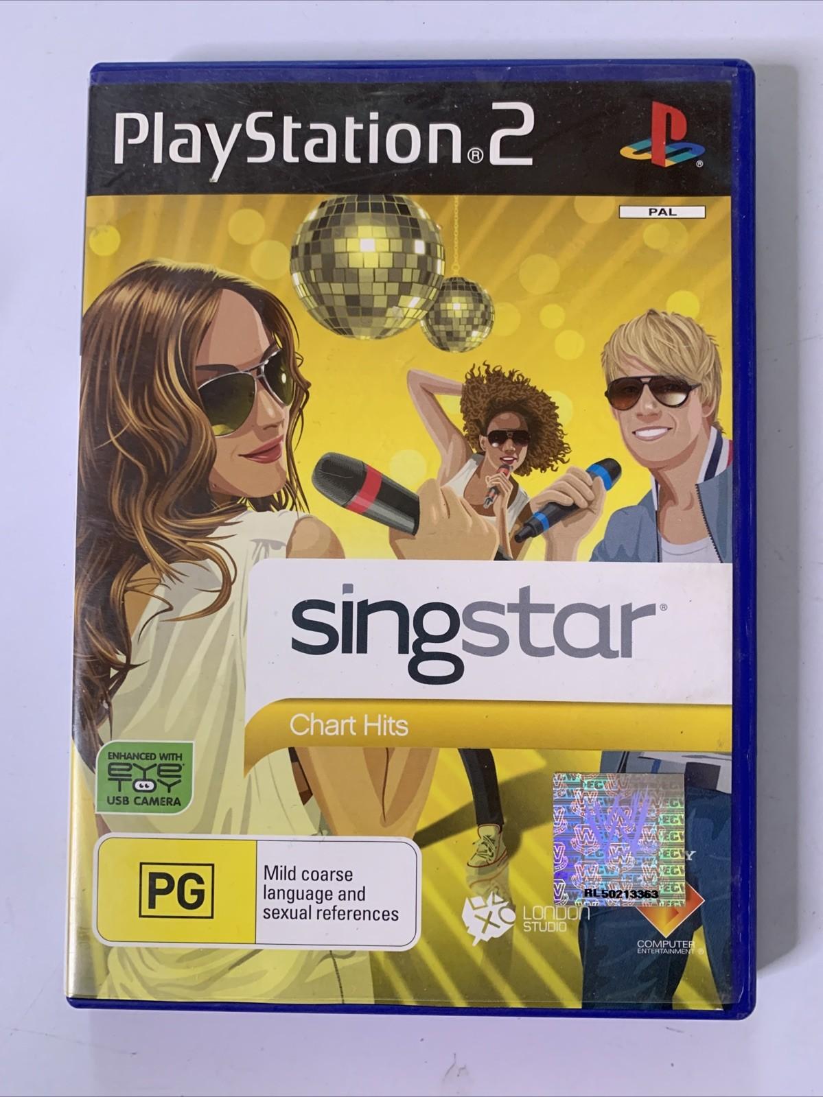 Singstar SingStar Chart Hits PS2 Sony PlayStation 2 PAL Singing Karaoke Game Co ...