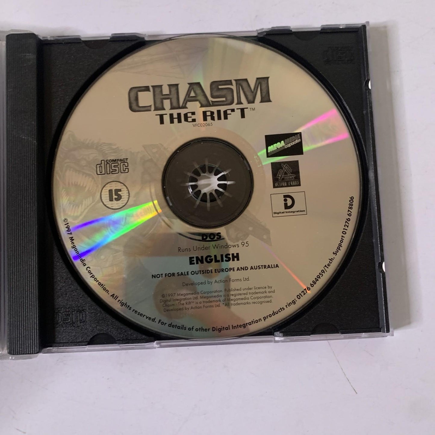 Chasm: The Rift PC CD-ROM DOS 1997 FPS Shooter Game