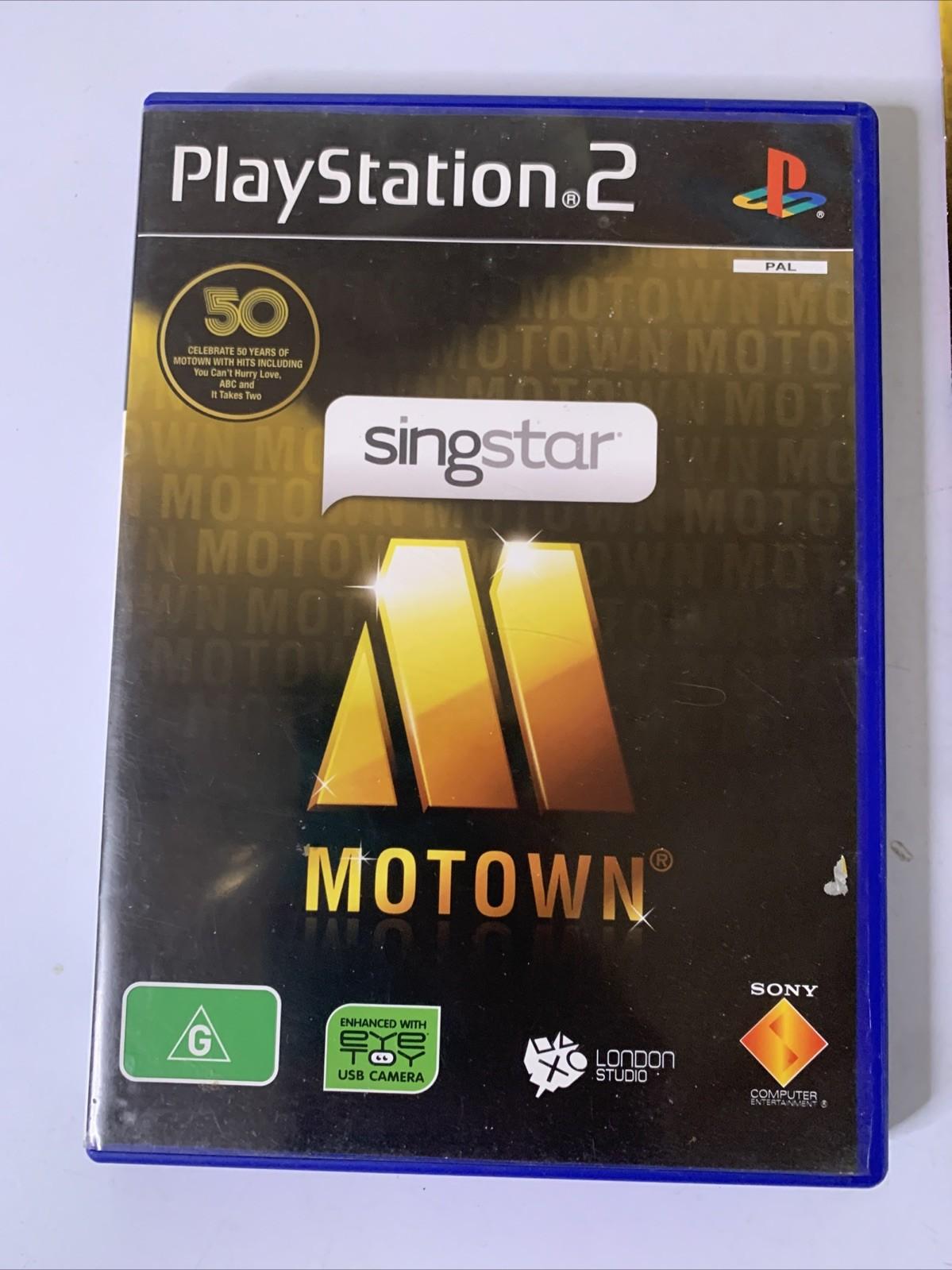 Singstar Motown PS2 PlayStation 2 PAL Karaoke Music Game