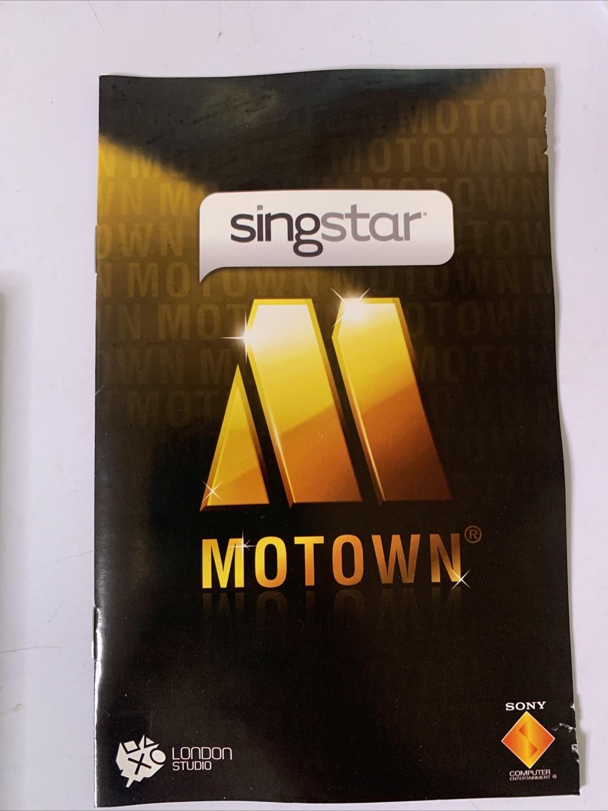 Singstar Motown PS2 PlayStation 2 PAL Karaoke Music Game