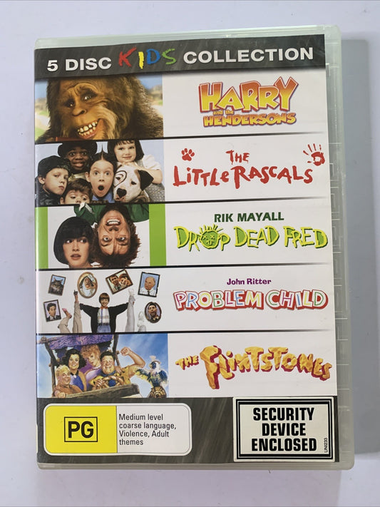 Harry Hendersons, Little Rascals, Dead Fred, Problem Child & Flintstones (DVD)