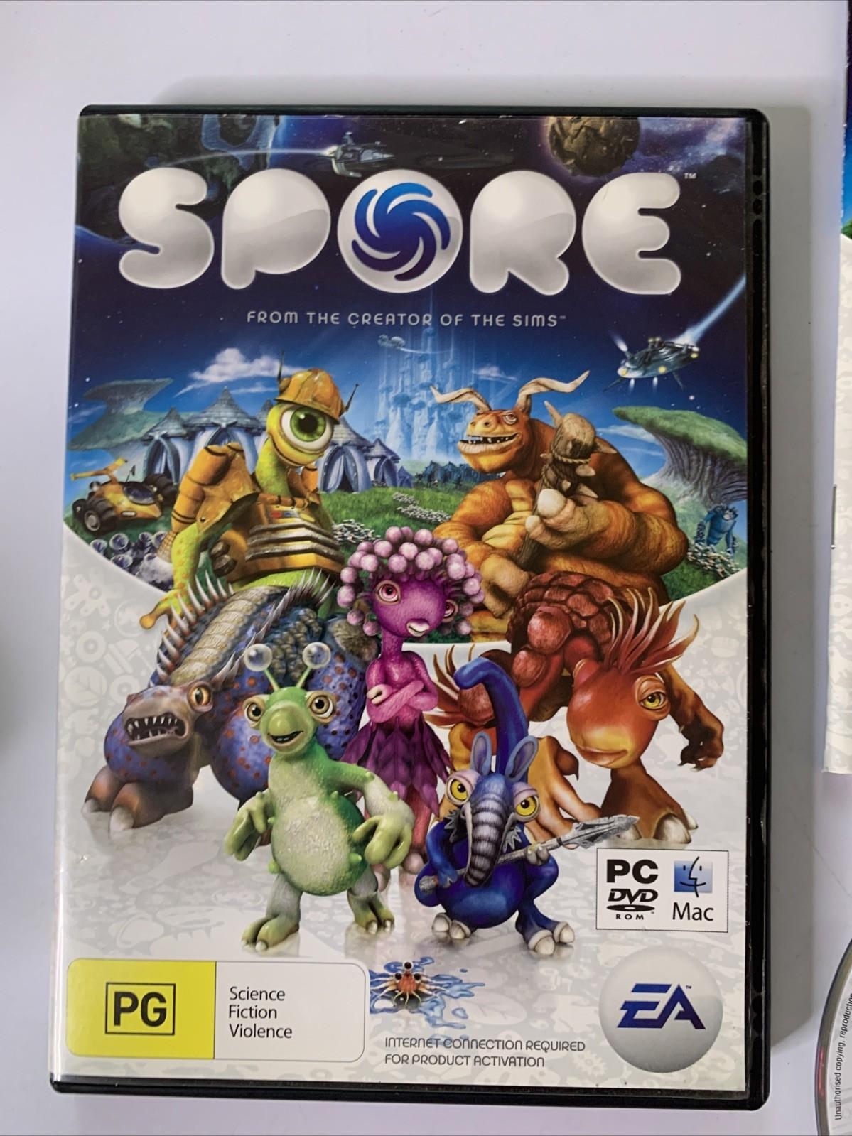 Spore PC DVD Windows Mac Game Complete