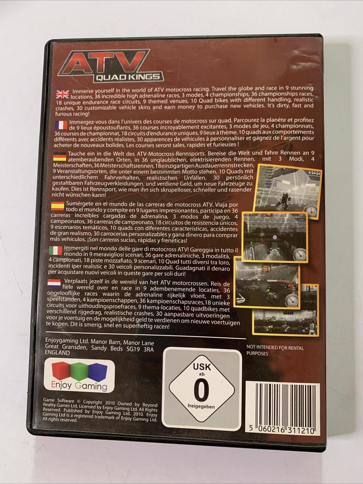 ATV Quad Kings PC DVD-ROM Windows 2010 Racing Game