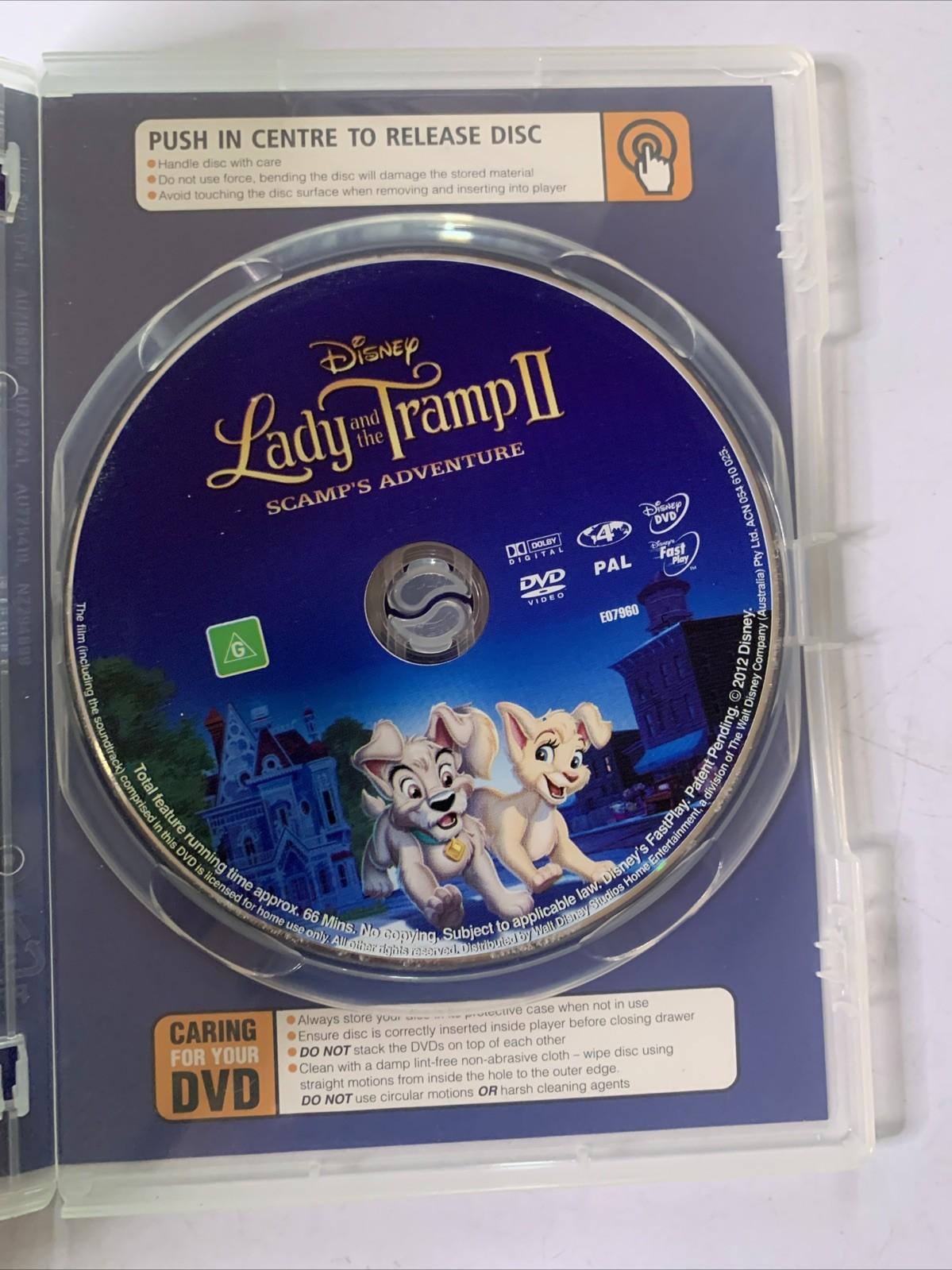 Lady and the Tramp II: Scamp's Adventure (DVD, 1999) Disney Animation Region 4
