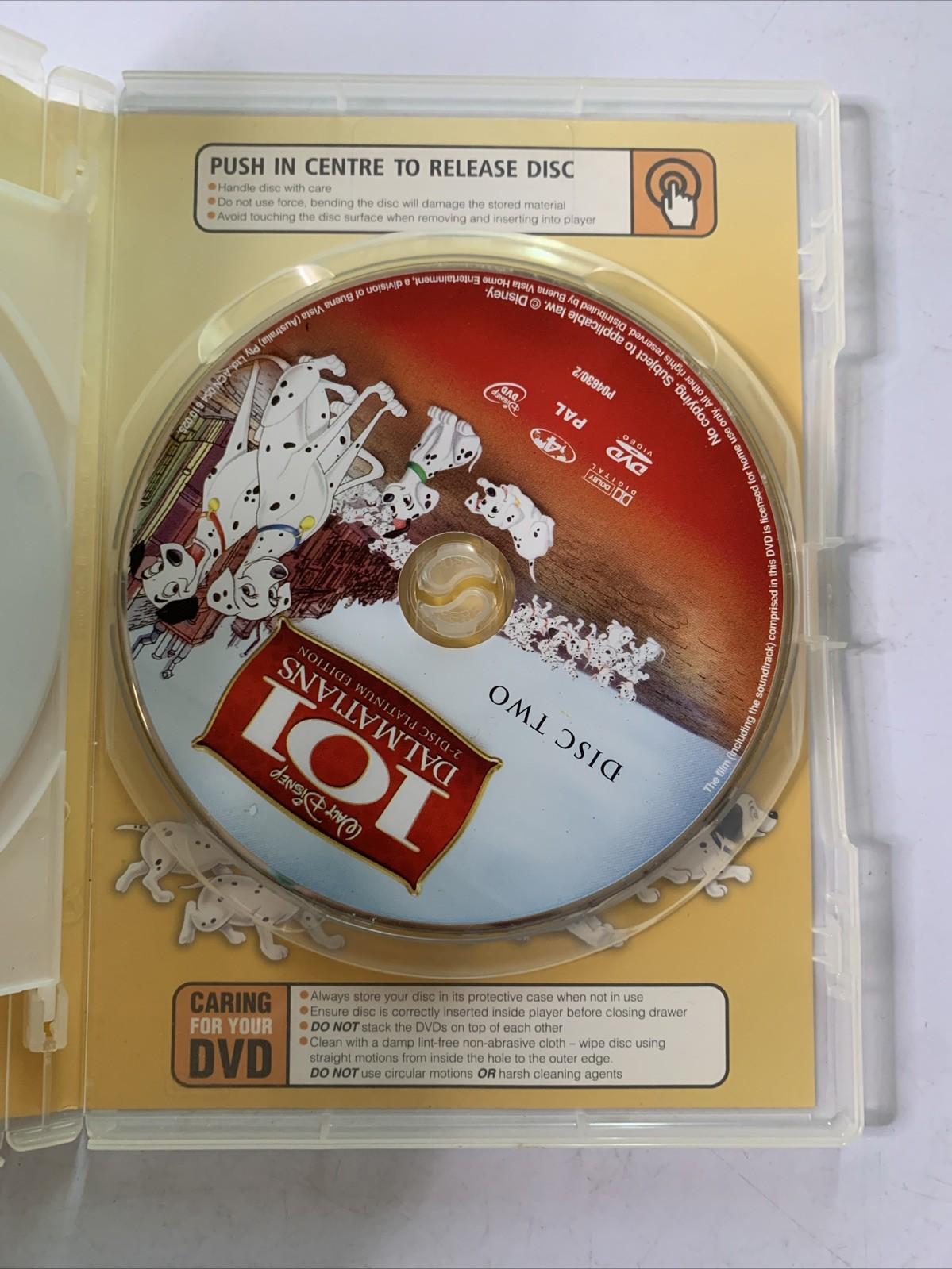101 Dalmatians (Platinum Edition, DVD, 1961, 2-Discs) Disney Animation Region 4