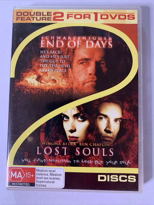 End of Days / Lost Souls (DVD, 1999) Winona Ryder, Arnold Schwarzenegger Region4