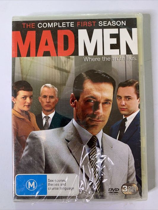 Mad Men : The Complete Season 1 (DVD, 2007, 3-Disc) Region 4 NEW Sealed