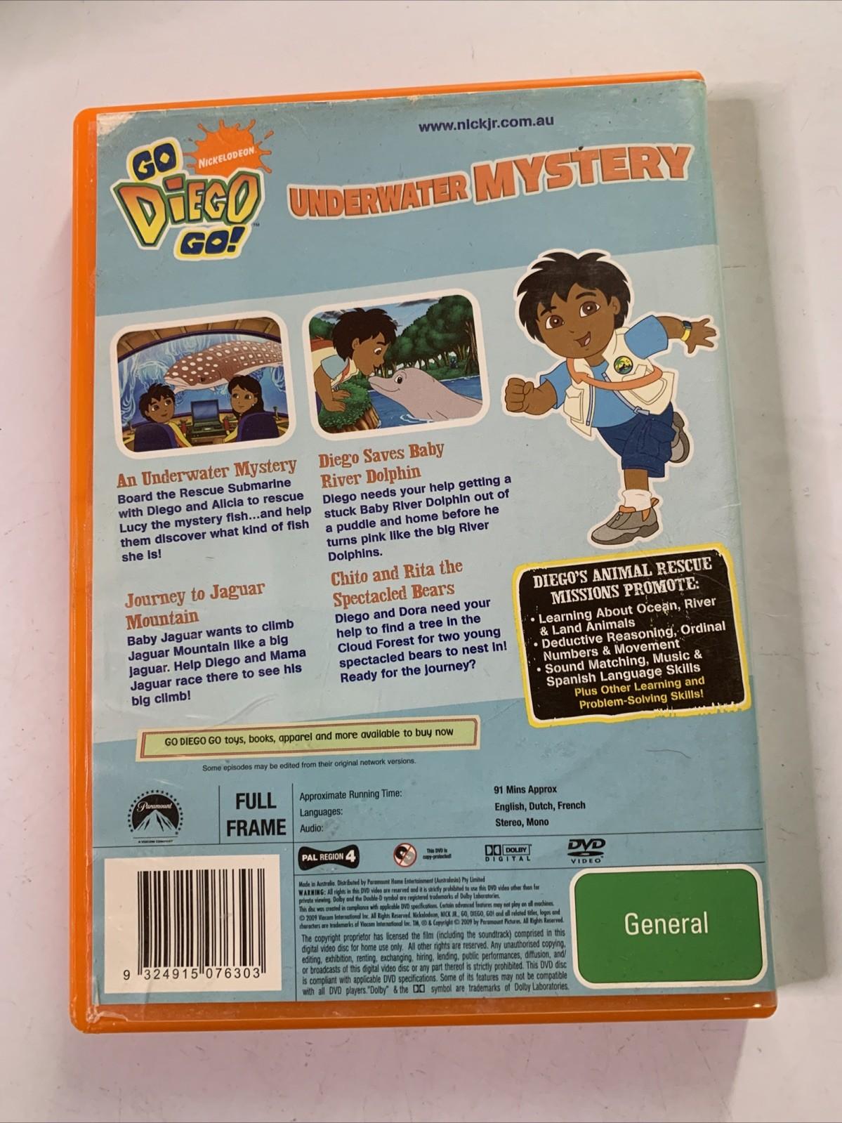 Go Diego Go! Underwater Mystery (DVD, 2007) Animation Region 4