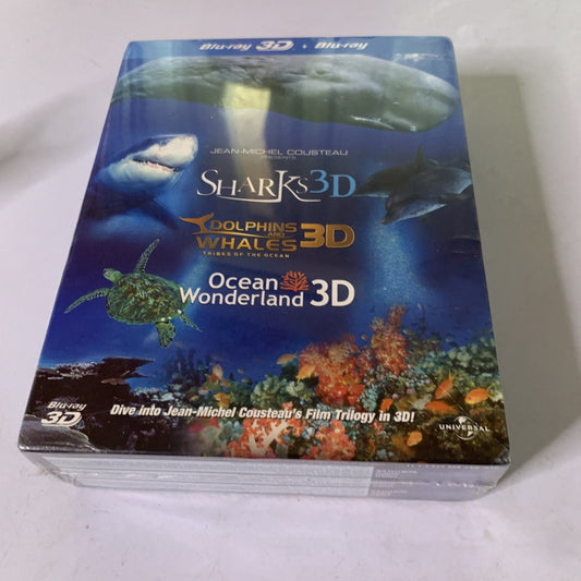 Jean-Michel Cousteau 3D Film Trilogy (Blu-ray 3D, 2011) All Regions NEW Sealed