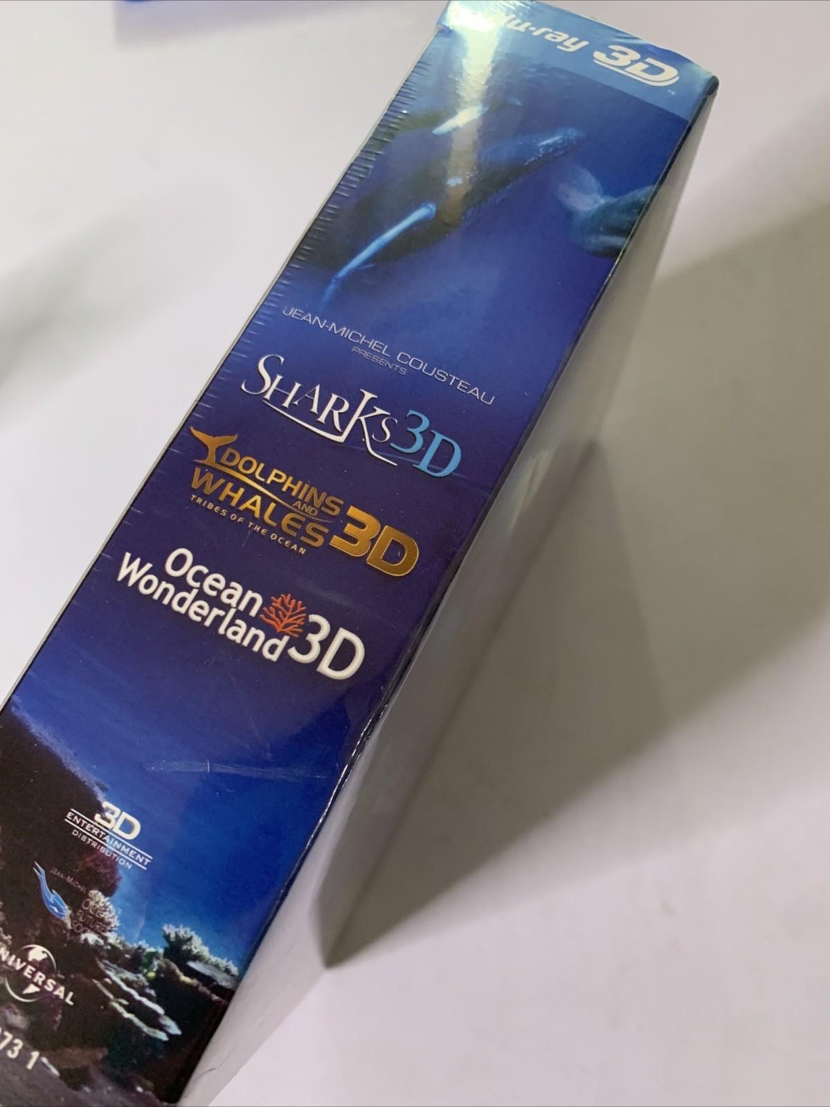 Jean-Michel Cousteau 3D Film Trilogy (Blu-ray 3D, 2011) All Regions NEW Sealed