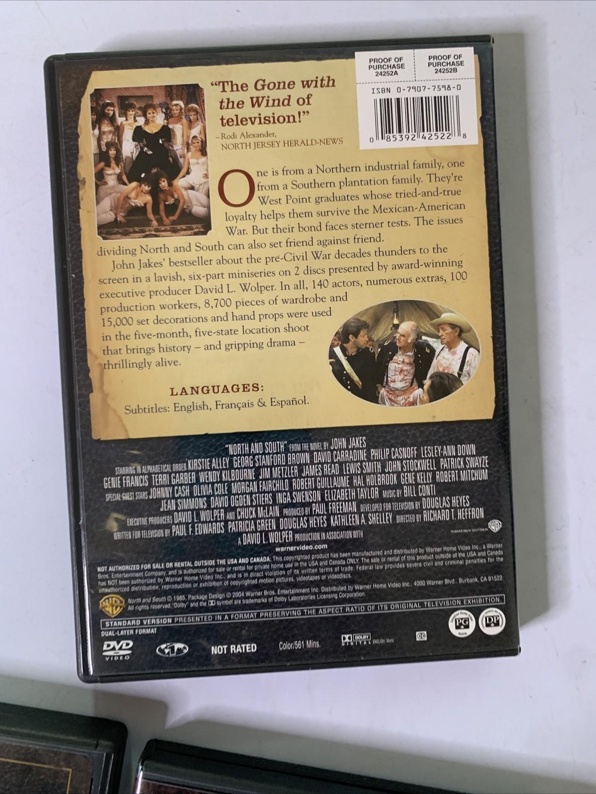 North And South : The Trilogy Box Set (DVD, 1994) Patrick Swayze  Region 1