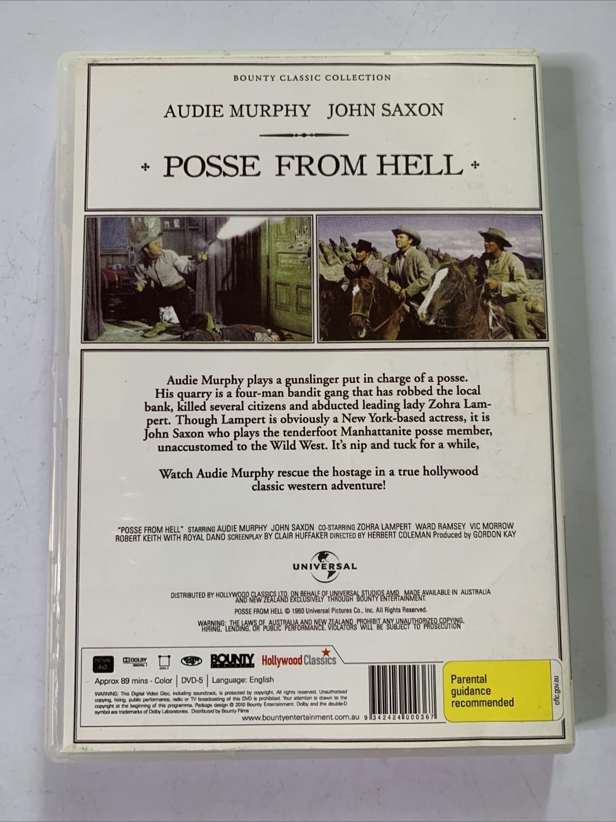 Posse From Hell (DVD, 1961) Audie Murphy, Lee Van Cleef Region 4